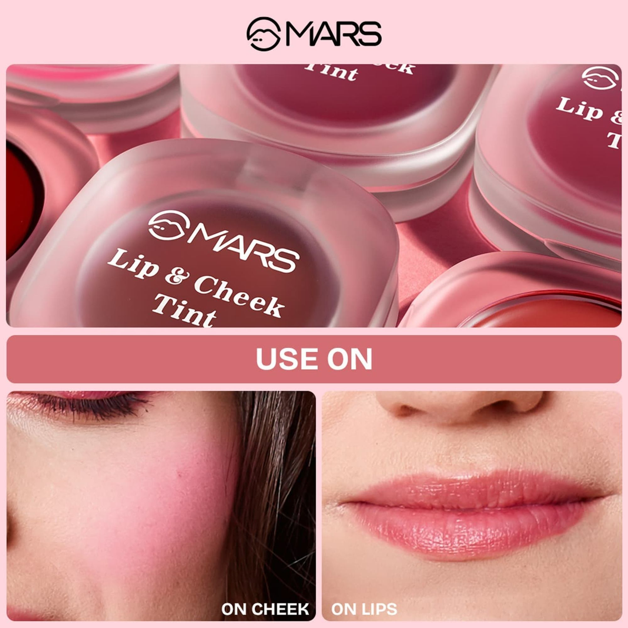 MARS Cosmetics Lip & Cheek Tint for Bold Pop Color - 06-Dark Fuschia