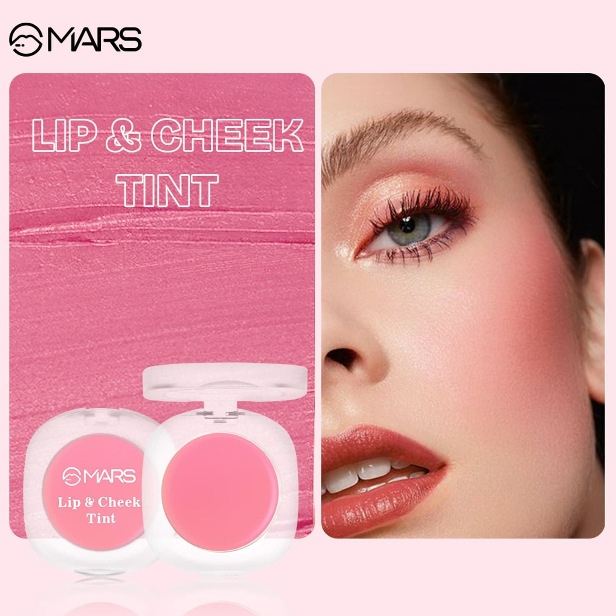 MARS Cosmetics Lip & Cheek Tint for Bold Pop Color - 06-Dark Fuschia