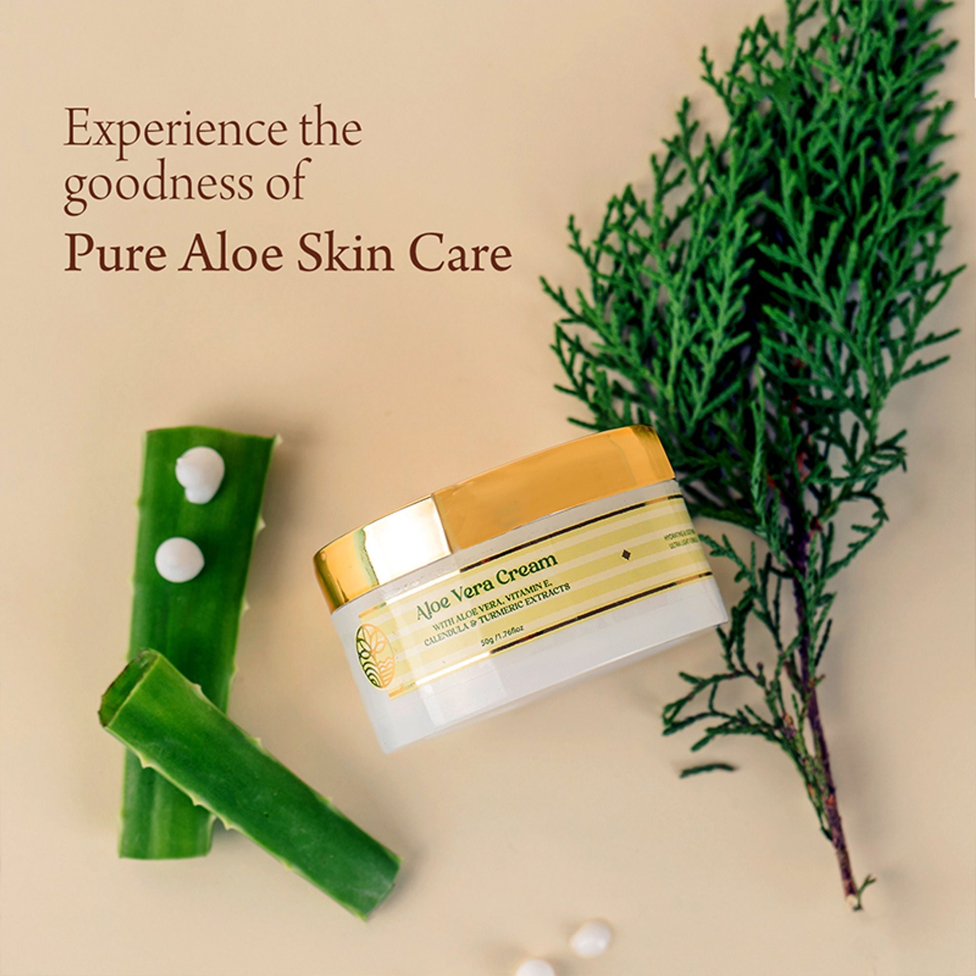Omeo Aloe Vera Cream - For Daily Use, Hydrated Dewy Skin