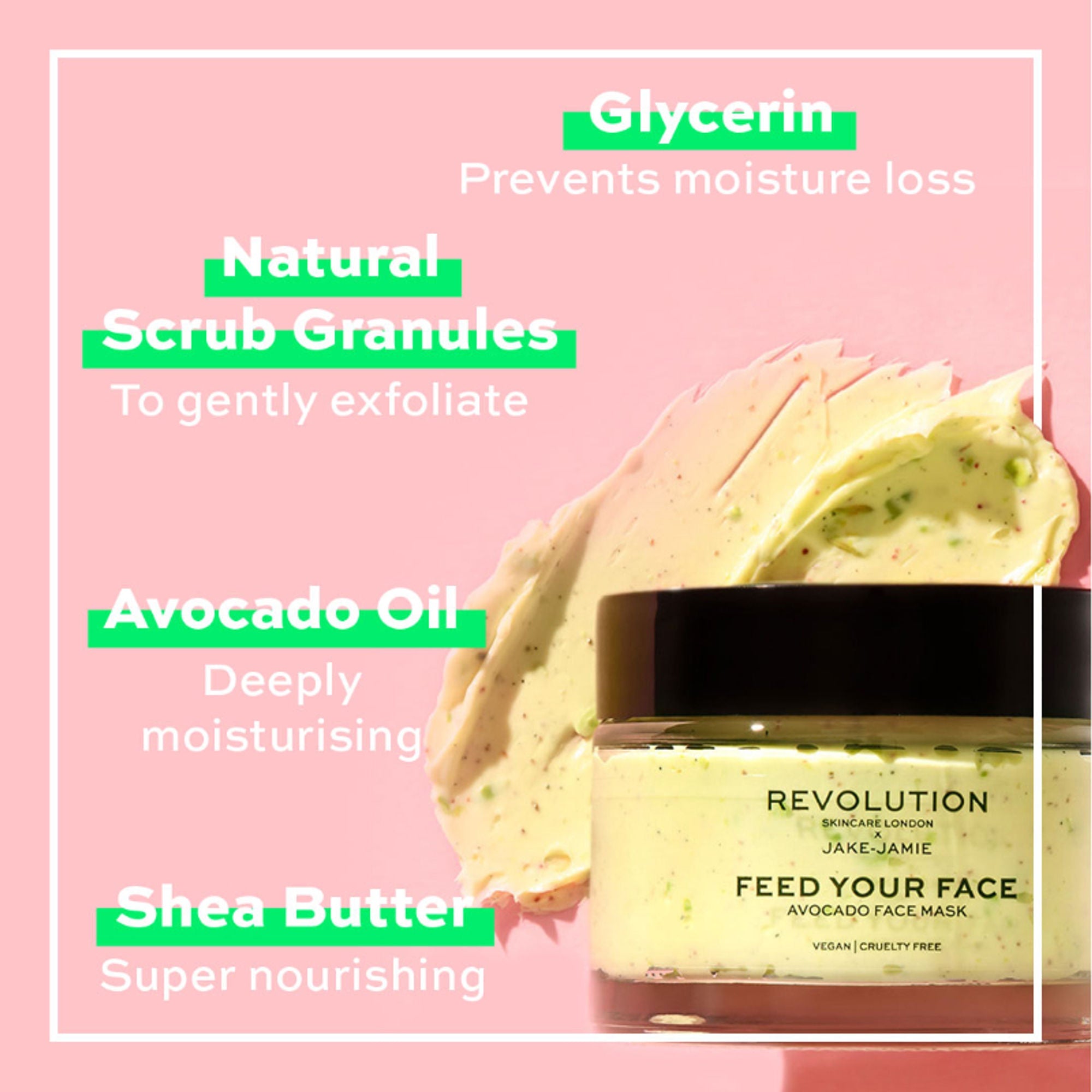Makeup Revolution Skincare X Jake - Jamie Avocado Face Mask
