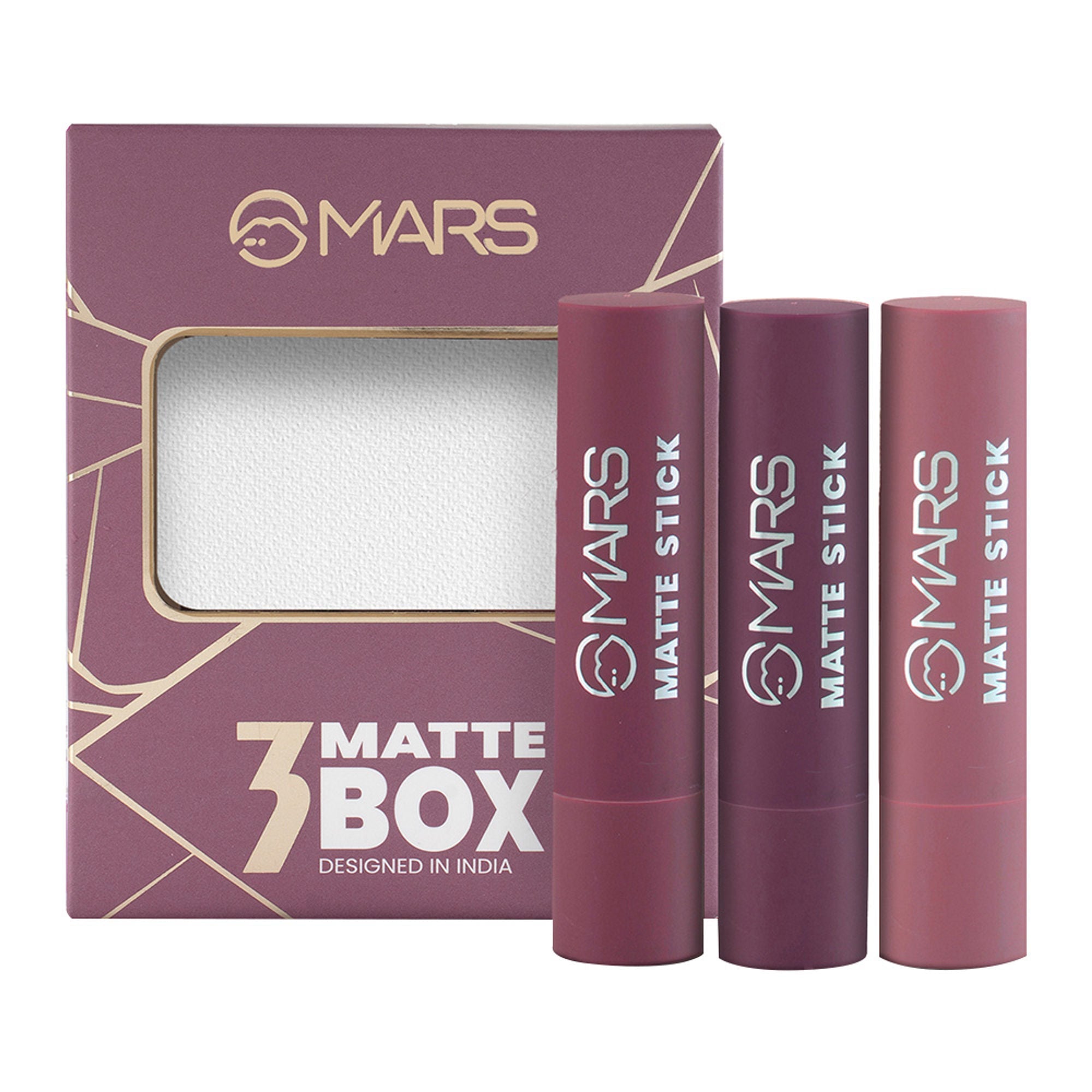 MARS Cosmetics Matte Lipsticks Box - 03 Plums