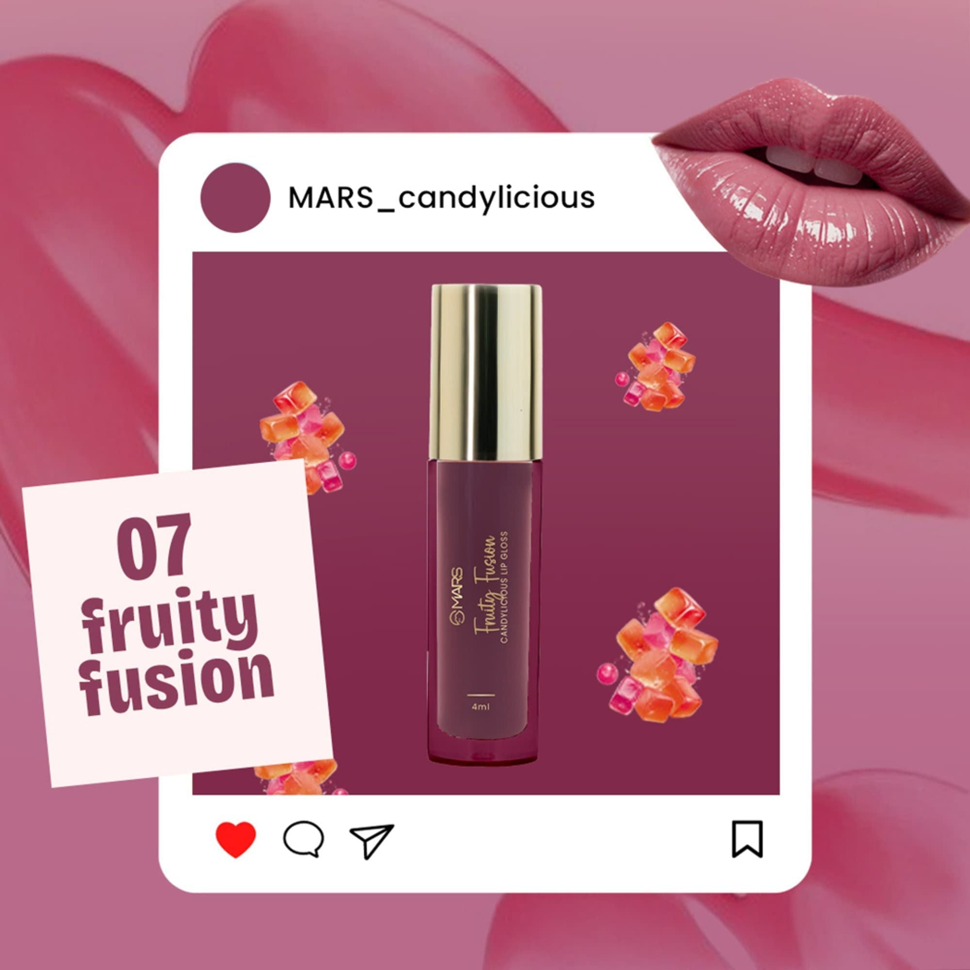 MARS Cosmetics Candylicious Colored Lip Gloss - Fruity Fusion