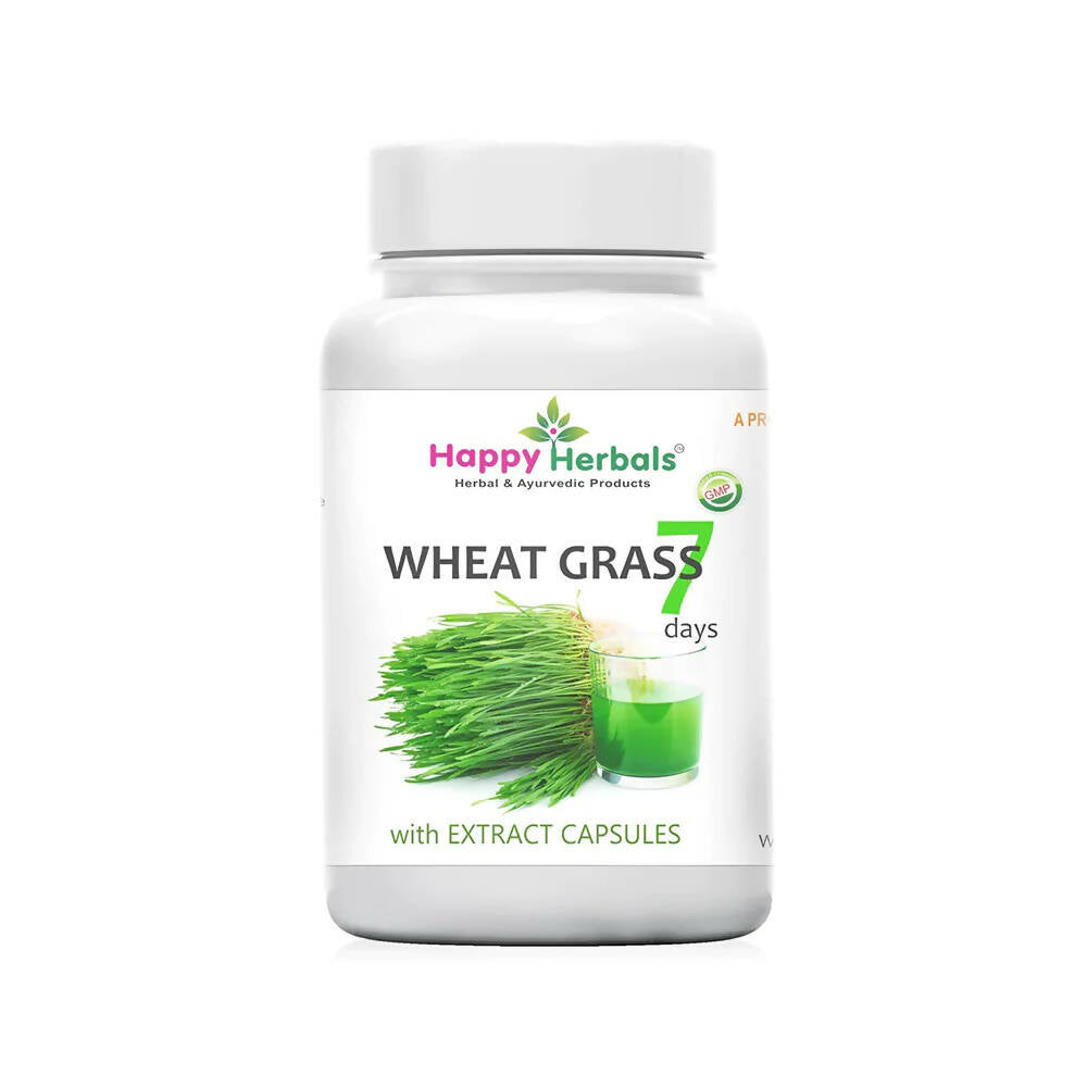 Happy Herbals Wheat Grass Capsules