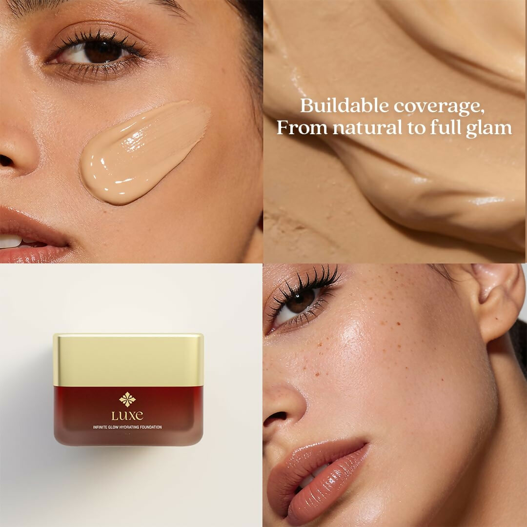 Just Herbs Luxe Infinite Glow Hydrating Foundation Non-Cakey & Long-Lasting (Beige)