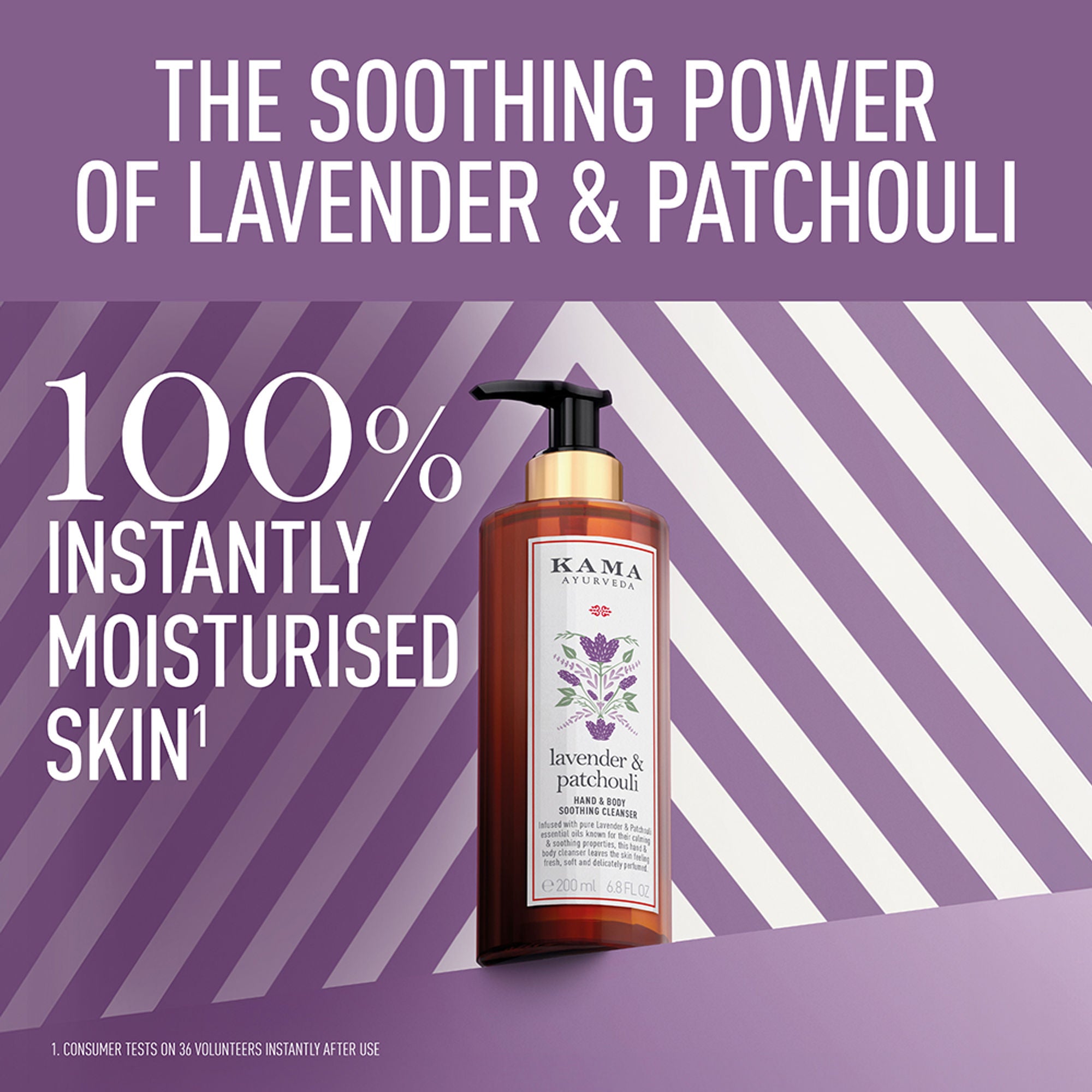 Kama Ayurveda Lavender & Patchouli Calming & Refreshing with Paraben Free Body Cleanser