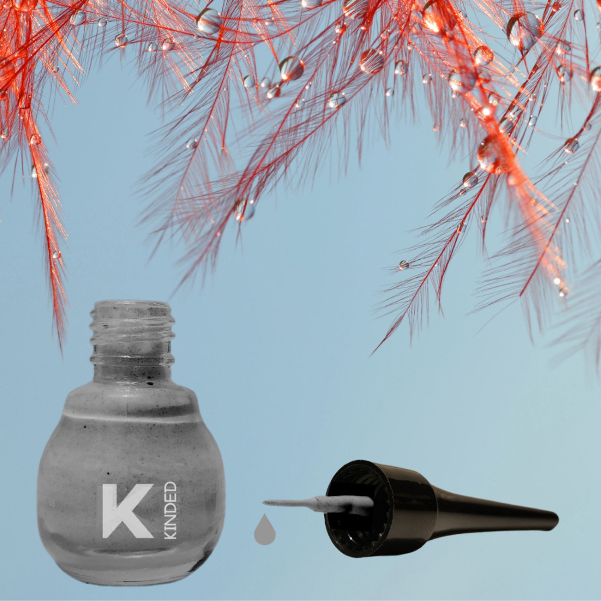 KINDED Liquid Metallic Eye Liner - Greyish Silver
