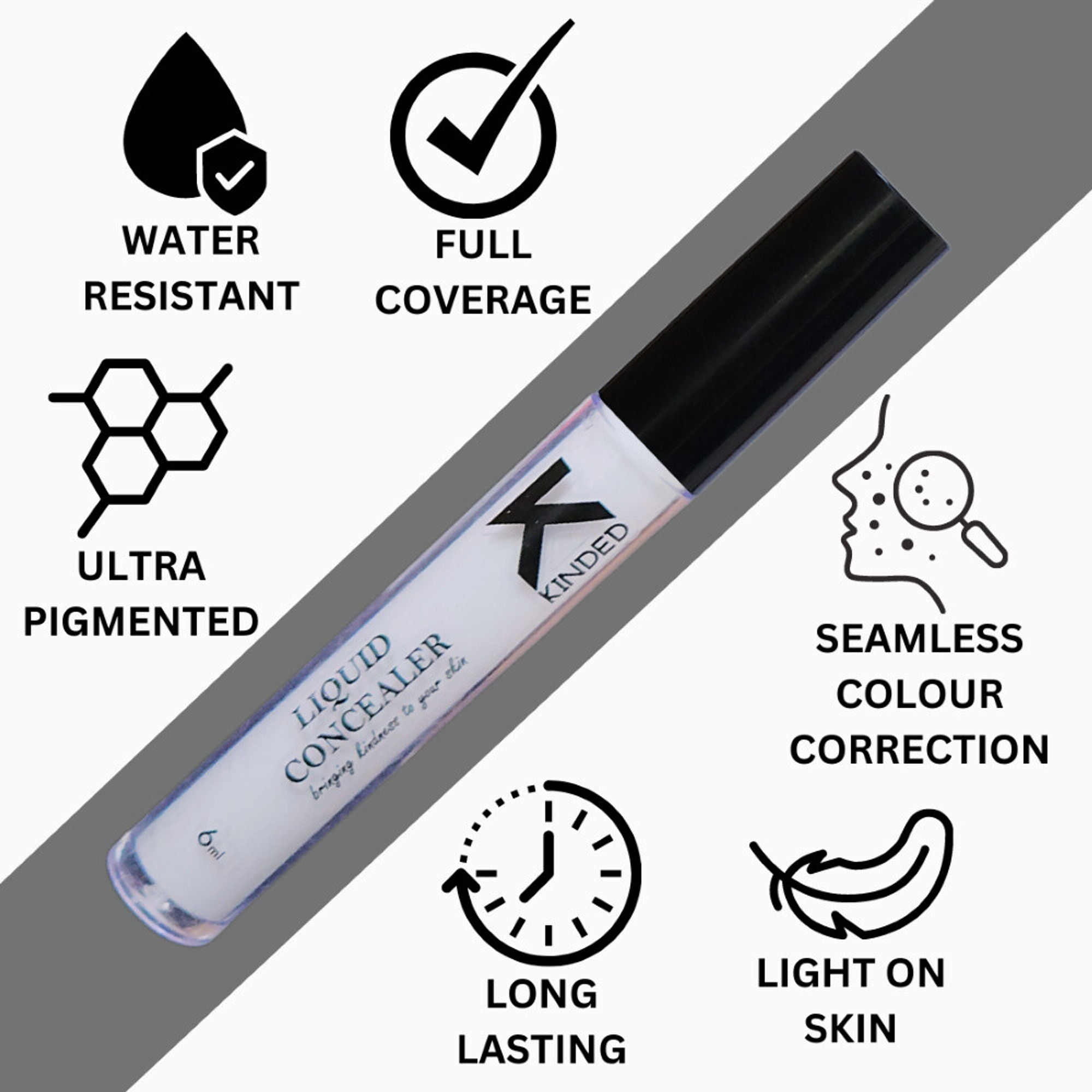 KINDED Liquid Concealer - White Light