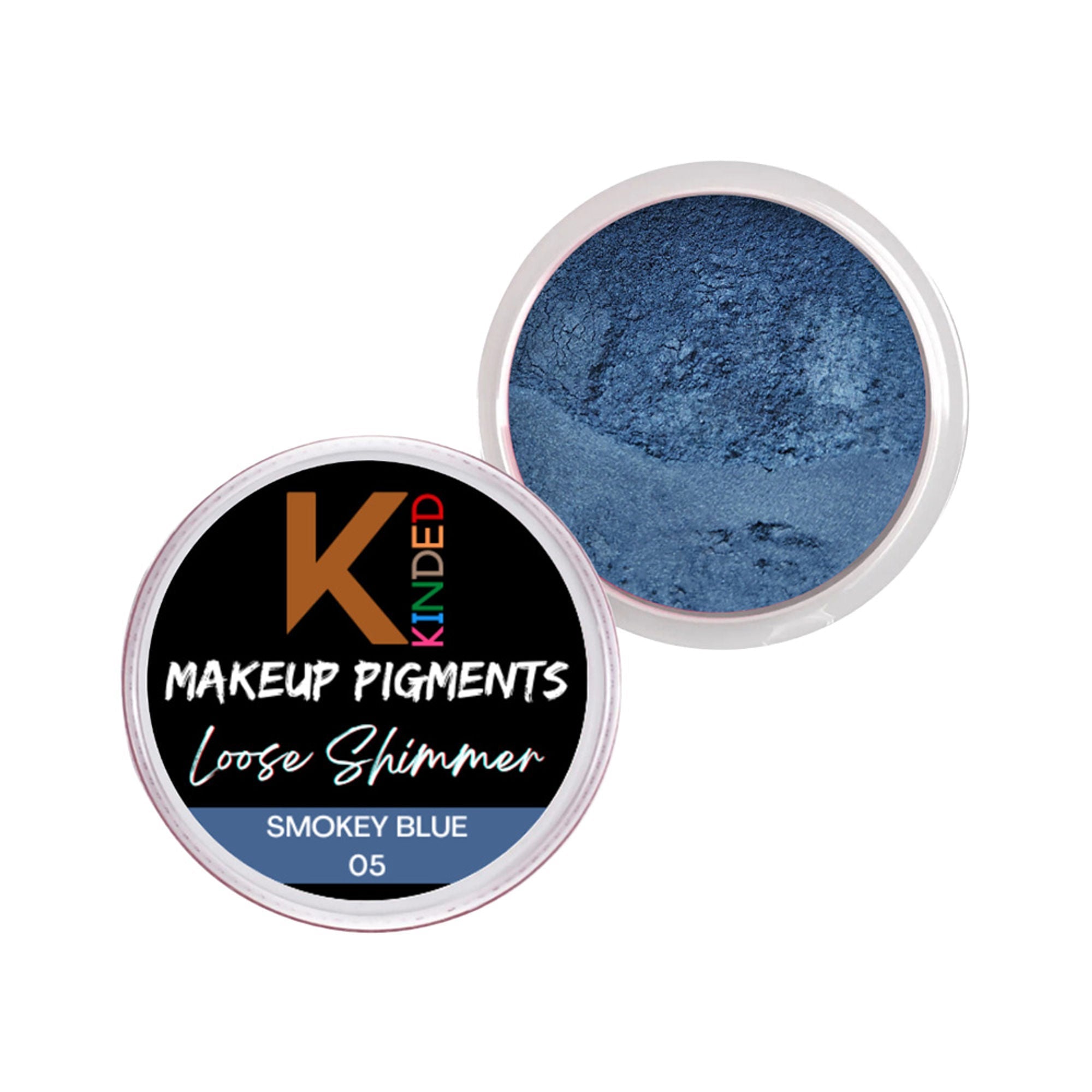 KINDED Loose Shimmer Makeup Foil Pigments Powder - Smokey Blue