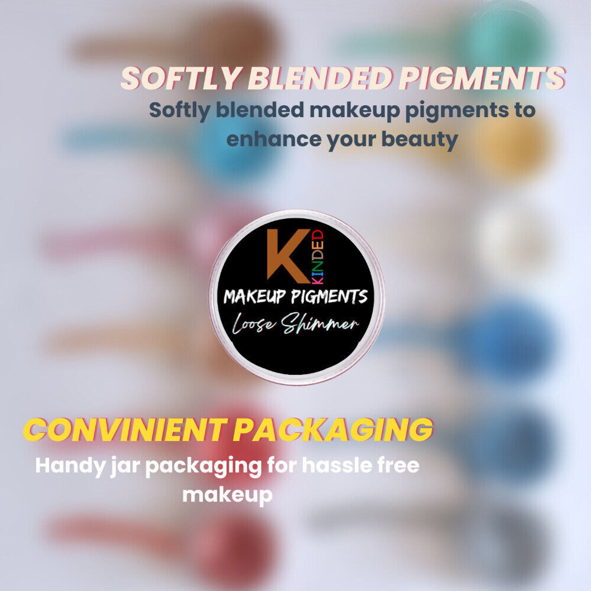 KINDED Loose Shimmer Makeup Foil Pigments Powder - Bronze