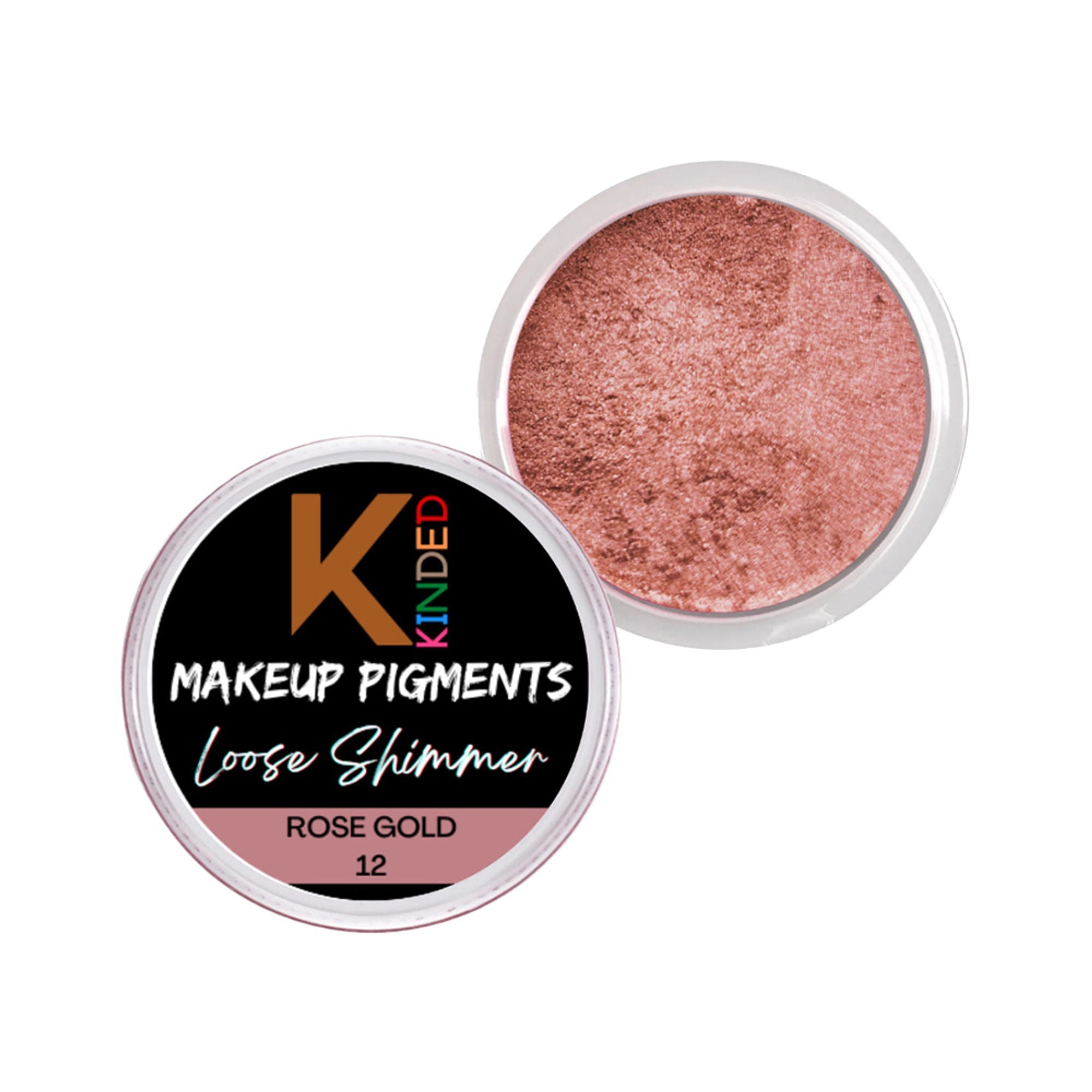 KINDED Loose Shimmer Makeup Foil Pigments Powder - Rose Gold