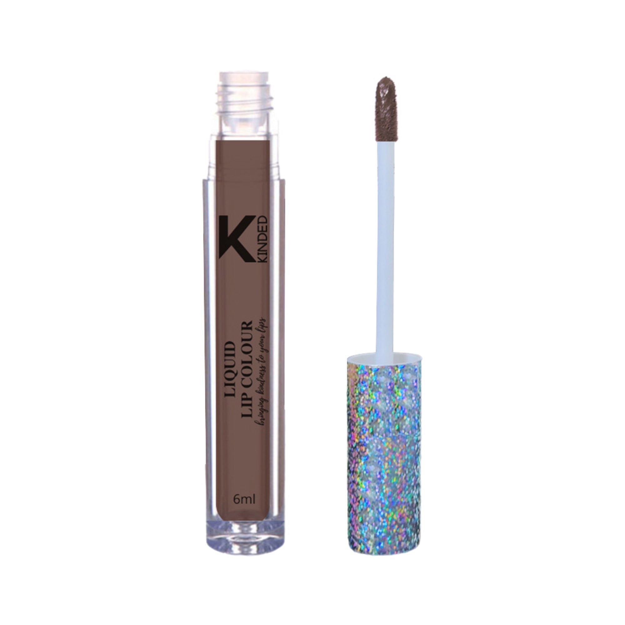 KINDED Liquid Lip Colour Lipstick Lip Gloss - 07 Choco Brown