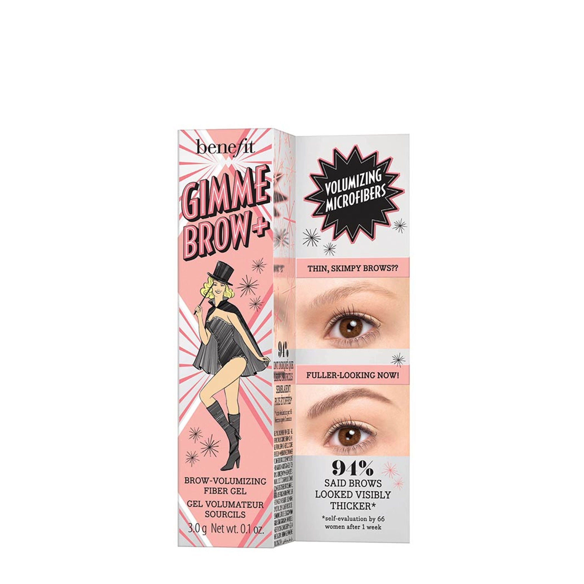 Benefit Cosmetics Gimme Brow+ Brow-Volumizing Fiber Gel - 3.5 Warm Auburn Brown
