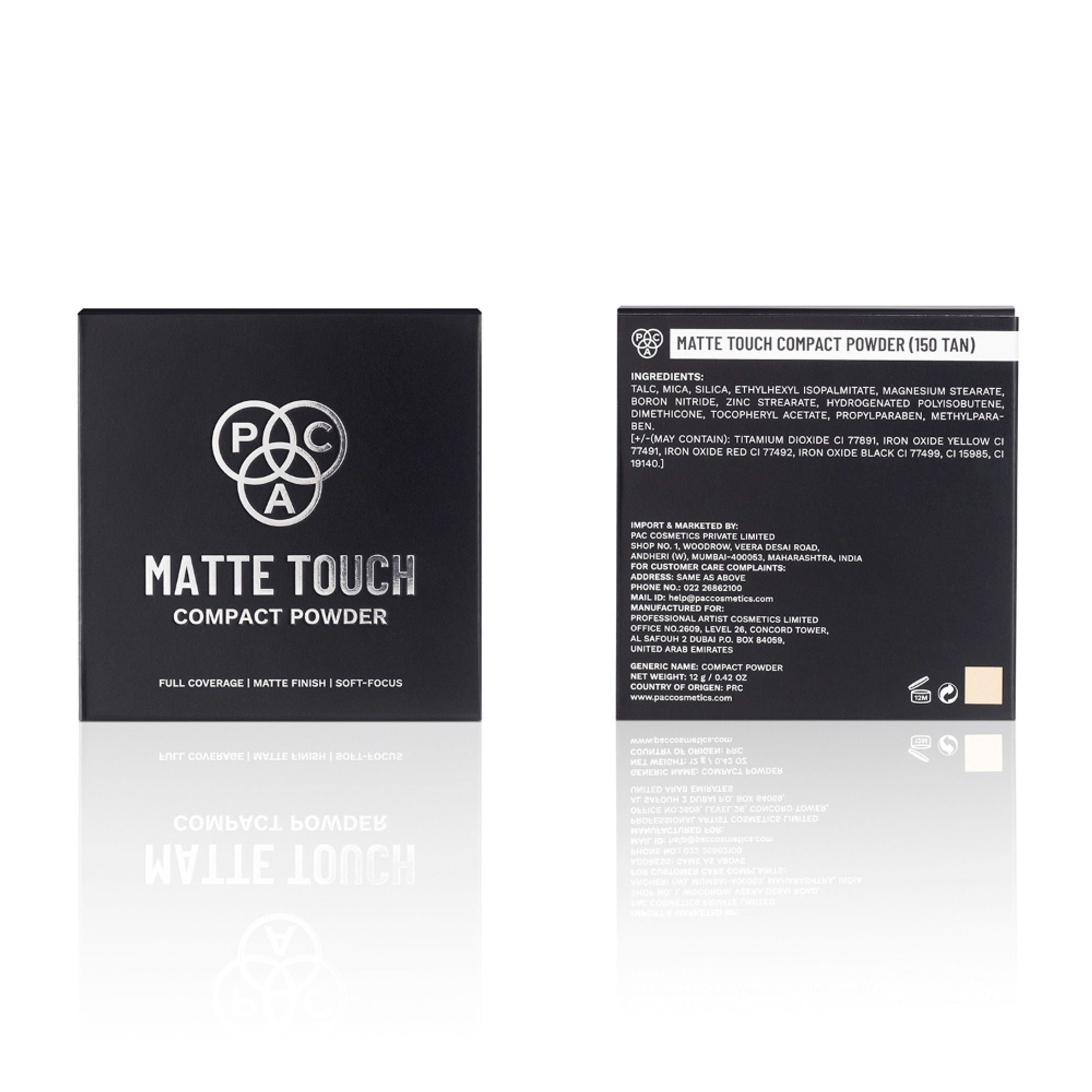 PAC Studio Matte Touch Compact Powder - 150 Tan