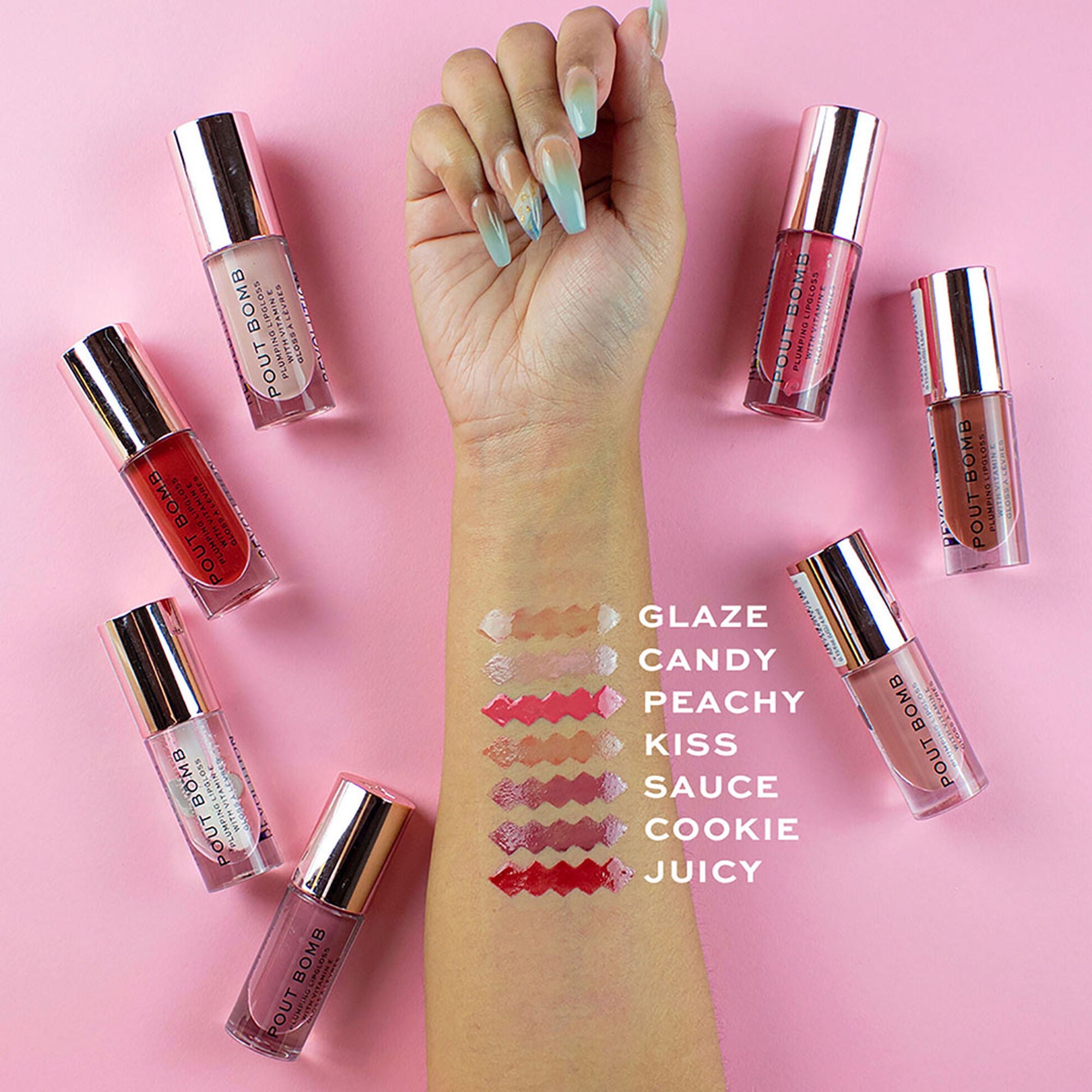 Makeup Revolution Pout Bomb Plumping Gloss - Cookie