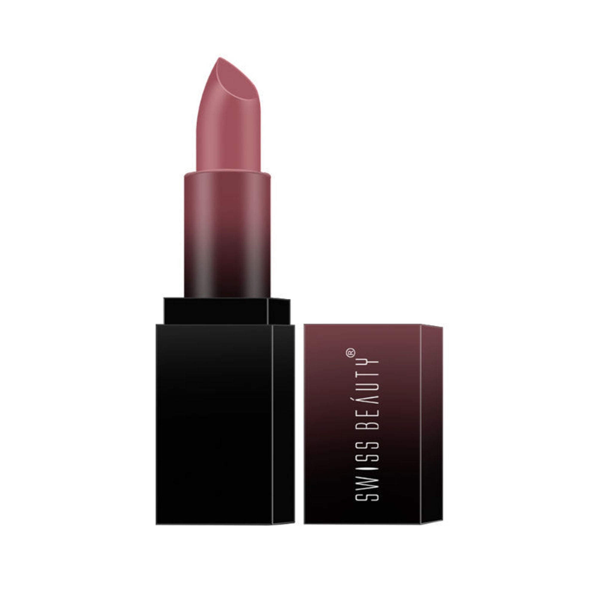Swiss Beauty HD Matte Lipstick , High Coverage , Lightweight - 07 Mauve Blush