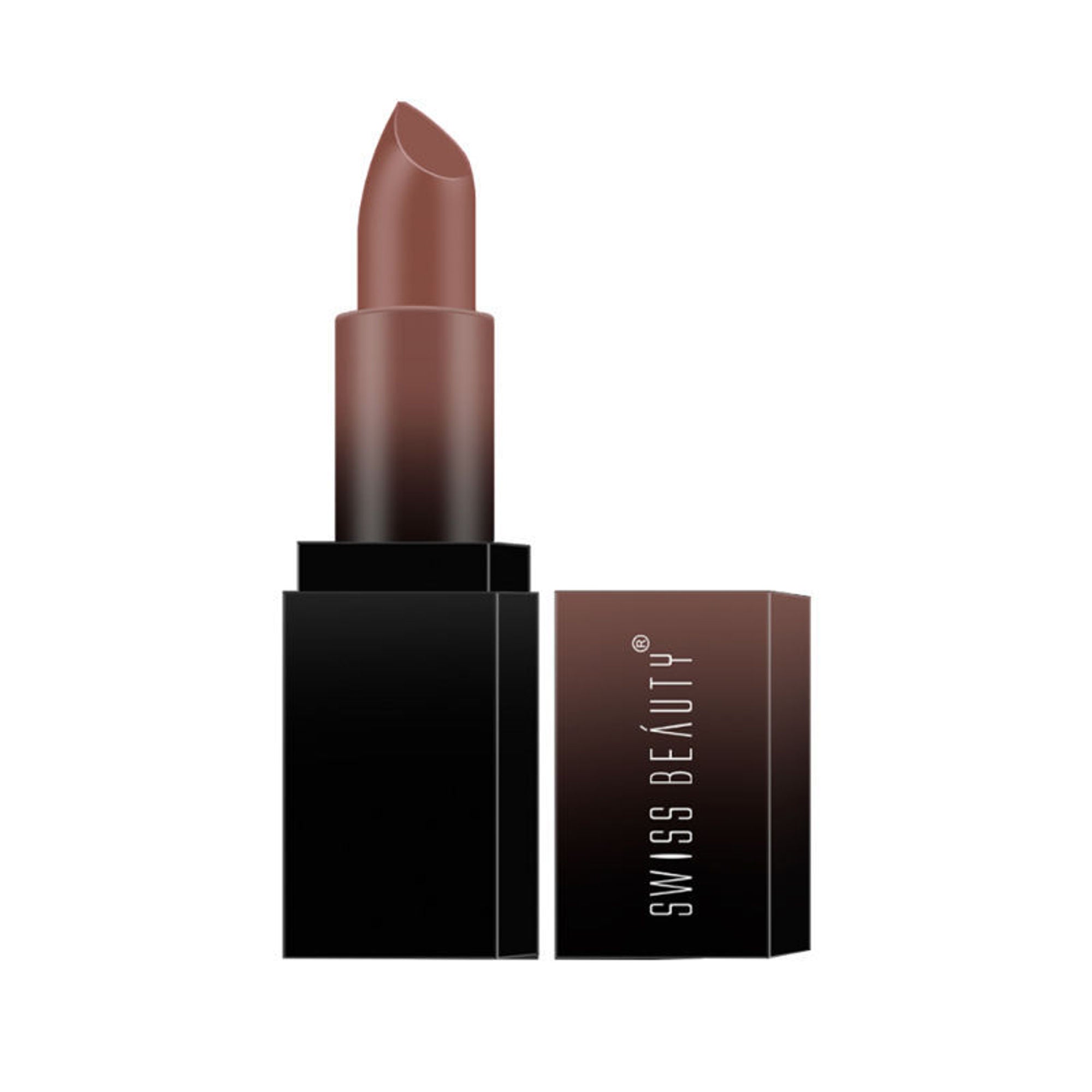 Swiss Beauty HD Matte Lipstick , High Coverage , Lightweight - 09 Cute Nude