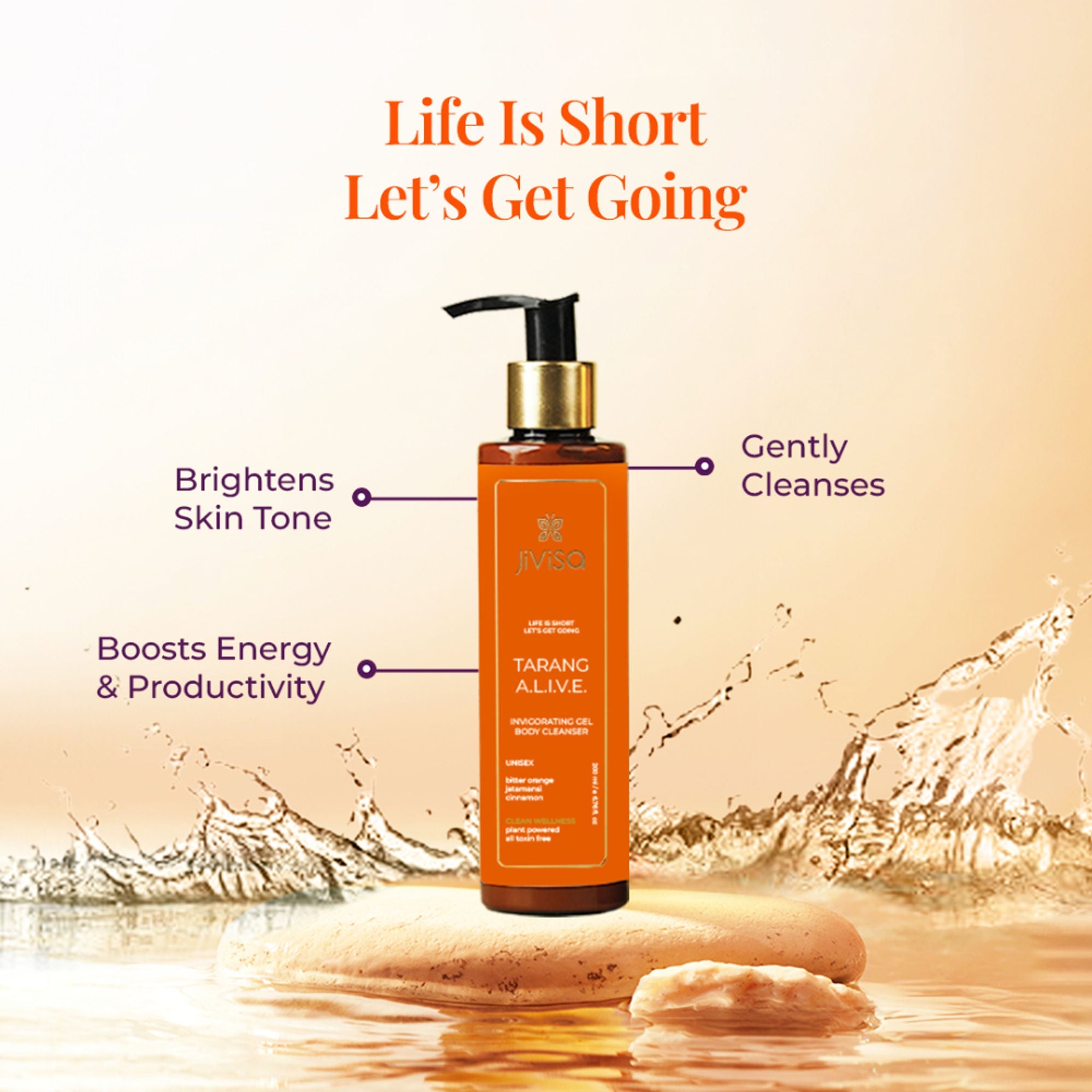 JiViSa Tarang Alive Invigorating Gel Body Cleanser