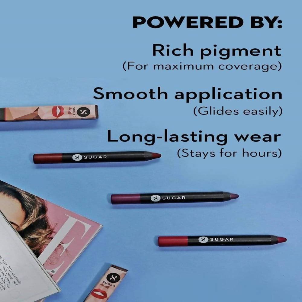 Sugar Matte As Hell Crayon Lipstick - Poppy Adams (Raspberry Pink)
