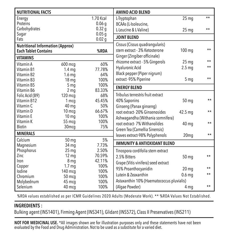 Zingavita Multivitamin Sports Tablets