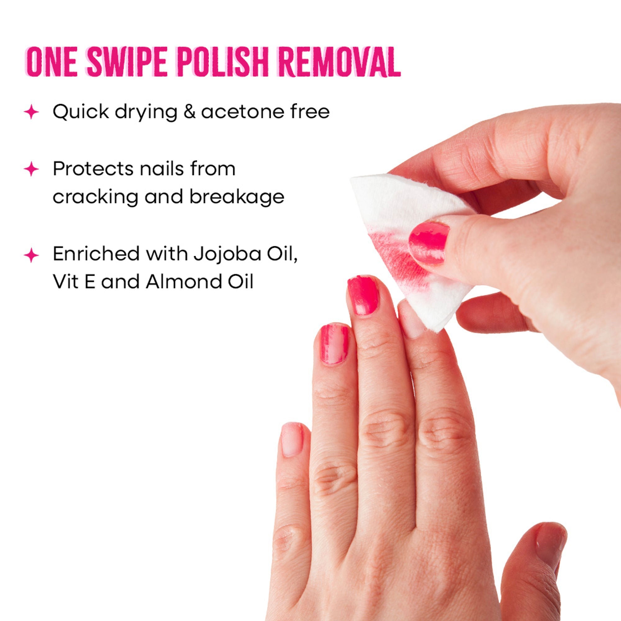 Nykaa Skin Nail Polish Remover with Vitamin E, Jojoba & Almond Oil For Nourishment & Gentle Cleansing