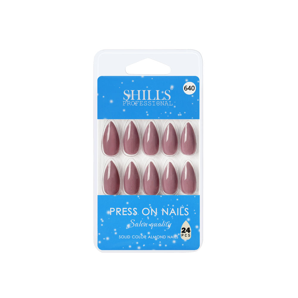 Shills Professional Reusable Press On Nails Almond - SPN640