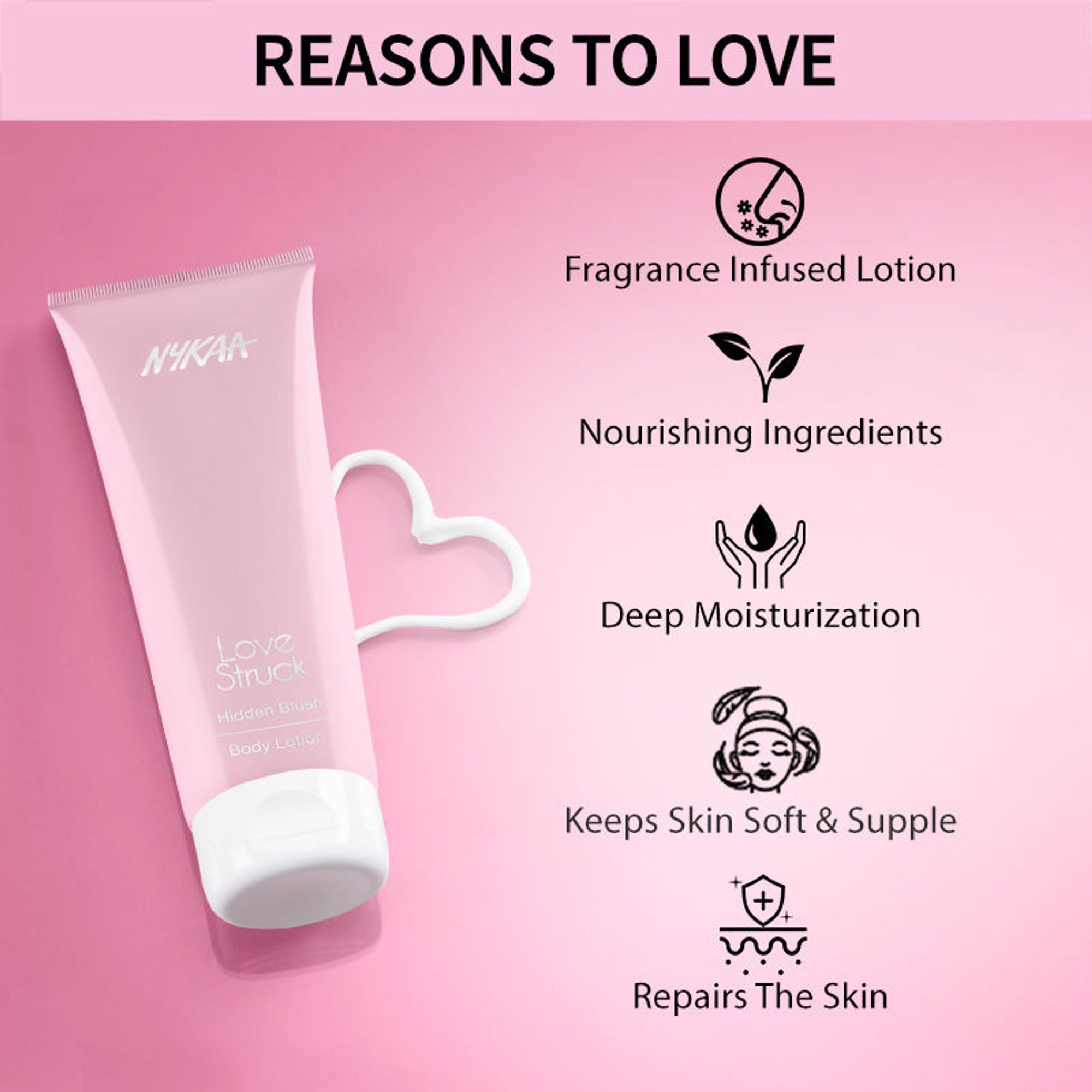 Nykaa Love Struck Body Lotion - Hidden Blush