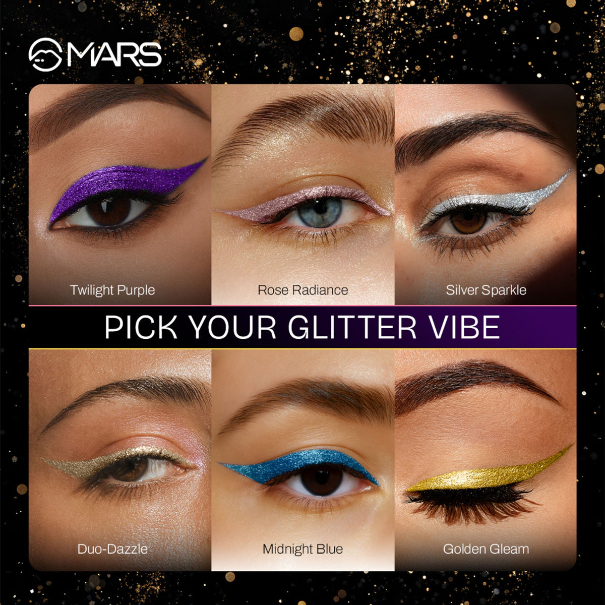 MARS Cosmetics Twinkle Wink Glitter Eyeliner - Silvers Parkle