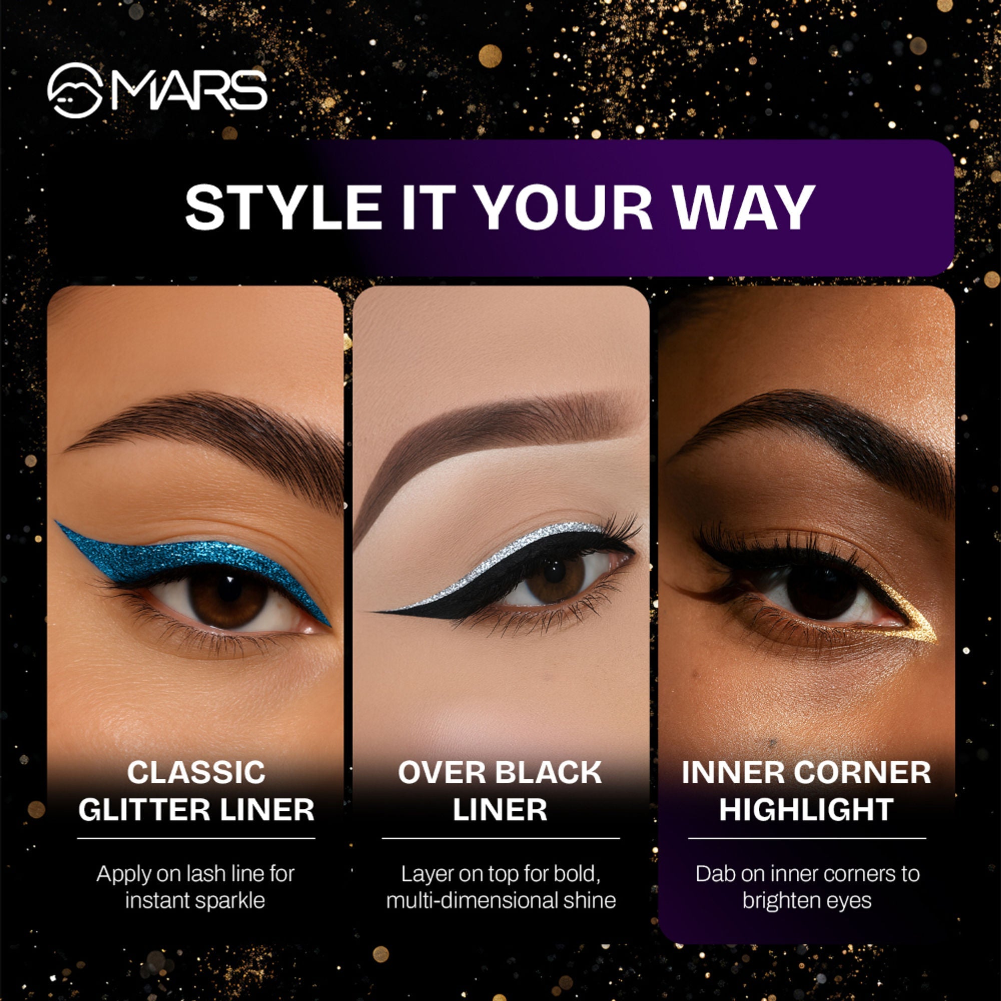 MARS Cosmetics Twinkle Wink Glitter Eyeliner - Twilight Purple