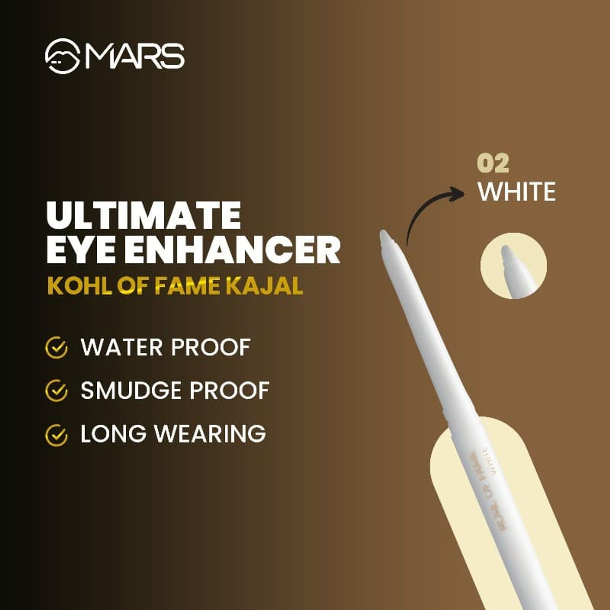 MARS Cosmetics Kohl Of Fame Kajal - White