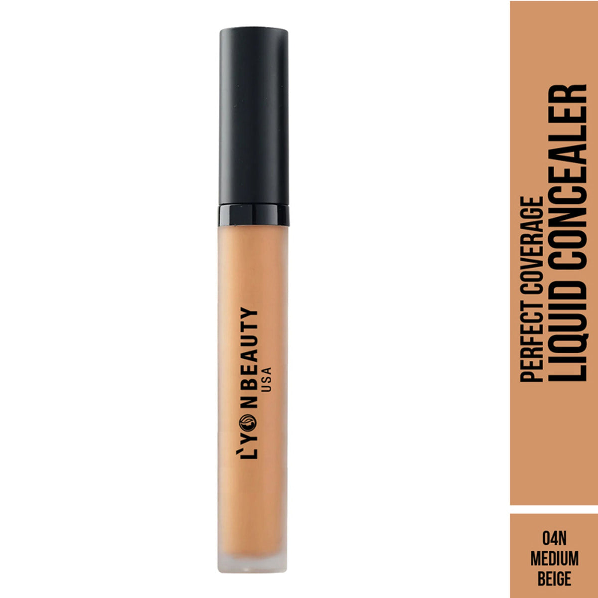 Lyon Beauty Perfect Coverage Liquid Concealer - Medium Beige 04