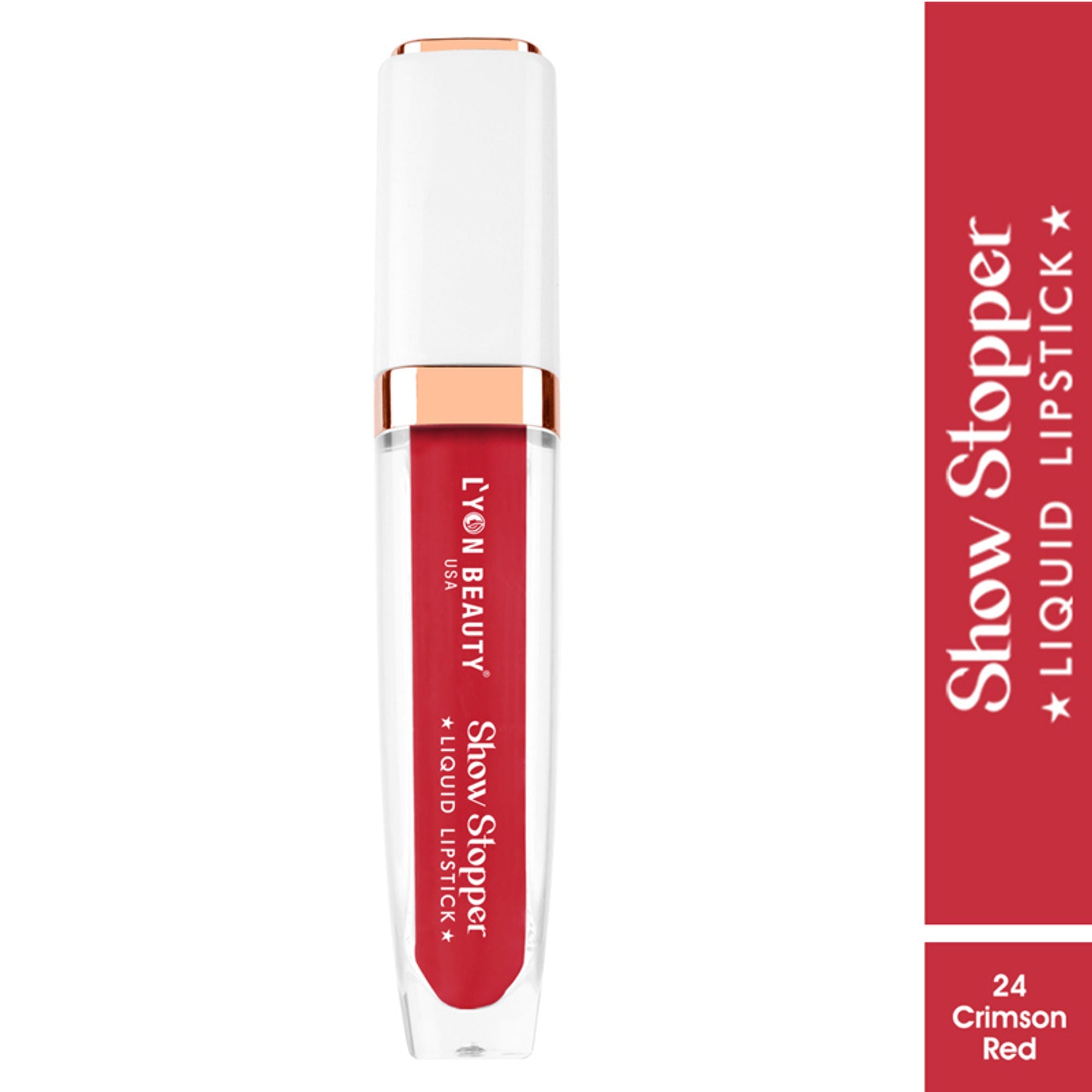 Lyon Beauty Show Stopper Liquid Lipstick - Crimson Red 24