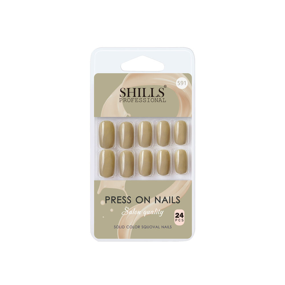 Shills Professional Reusable Press On Nails Square - SPN591