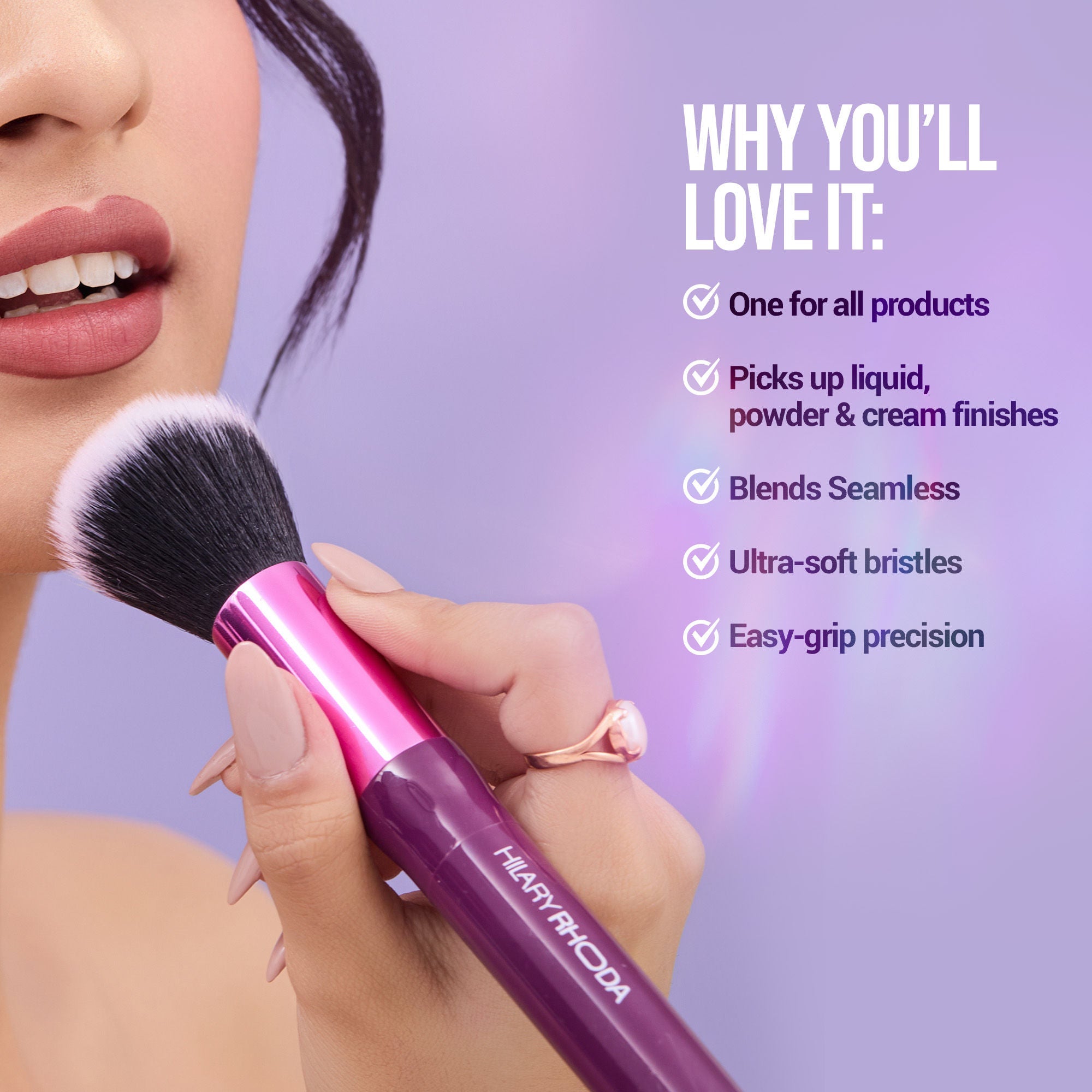 Hilary Rhoda One Touch Makeup Brush