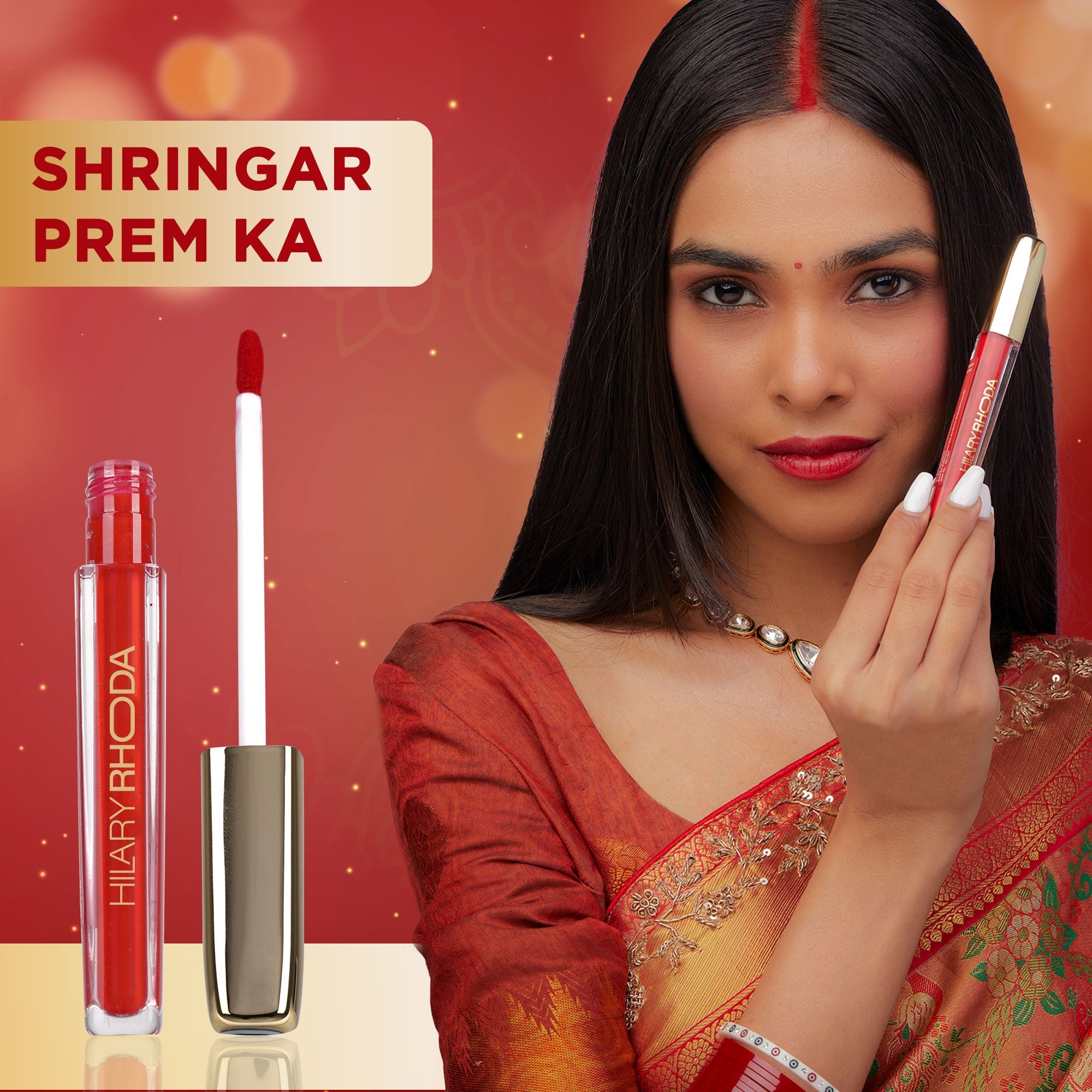 Hilary Rhoda Ever Mine Smudge-Proof Liquid Sindoor Pack Of 2 - My Red 01