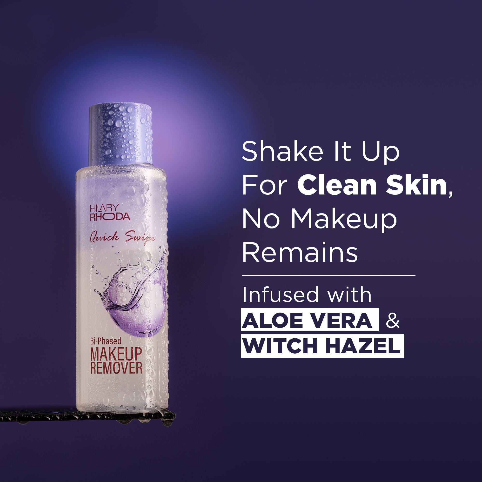 Hilary Rhoda Quick Swipe Bi-Phased Waterproof Makeup Remover