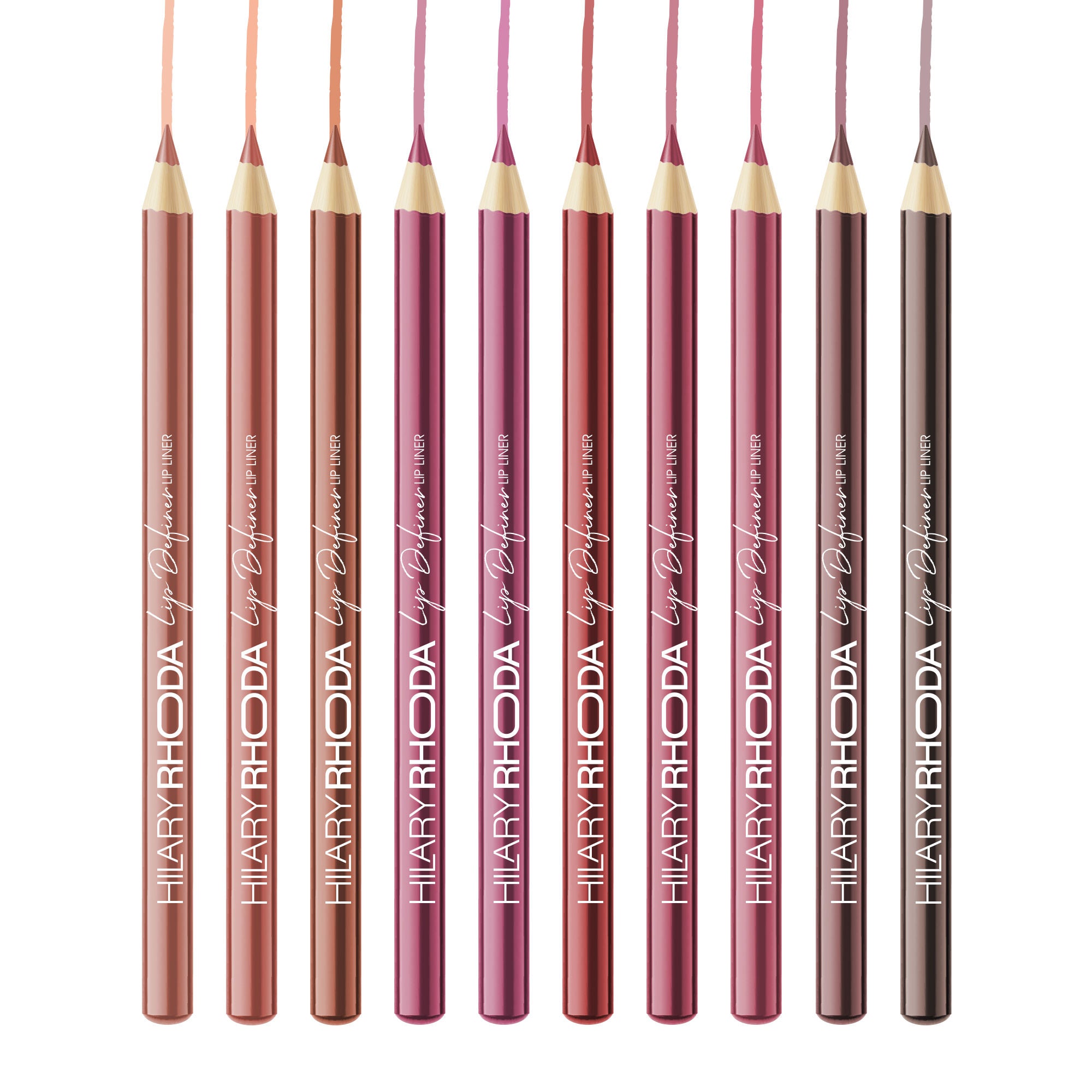 Hilary Rhoda Lip Definer Matte Lip Liner - Set Of 10