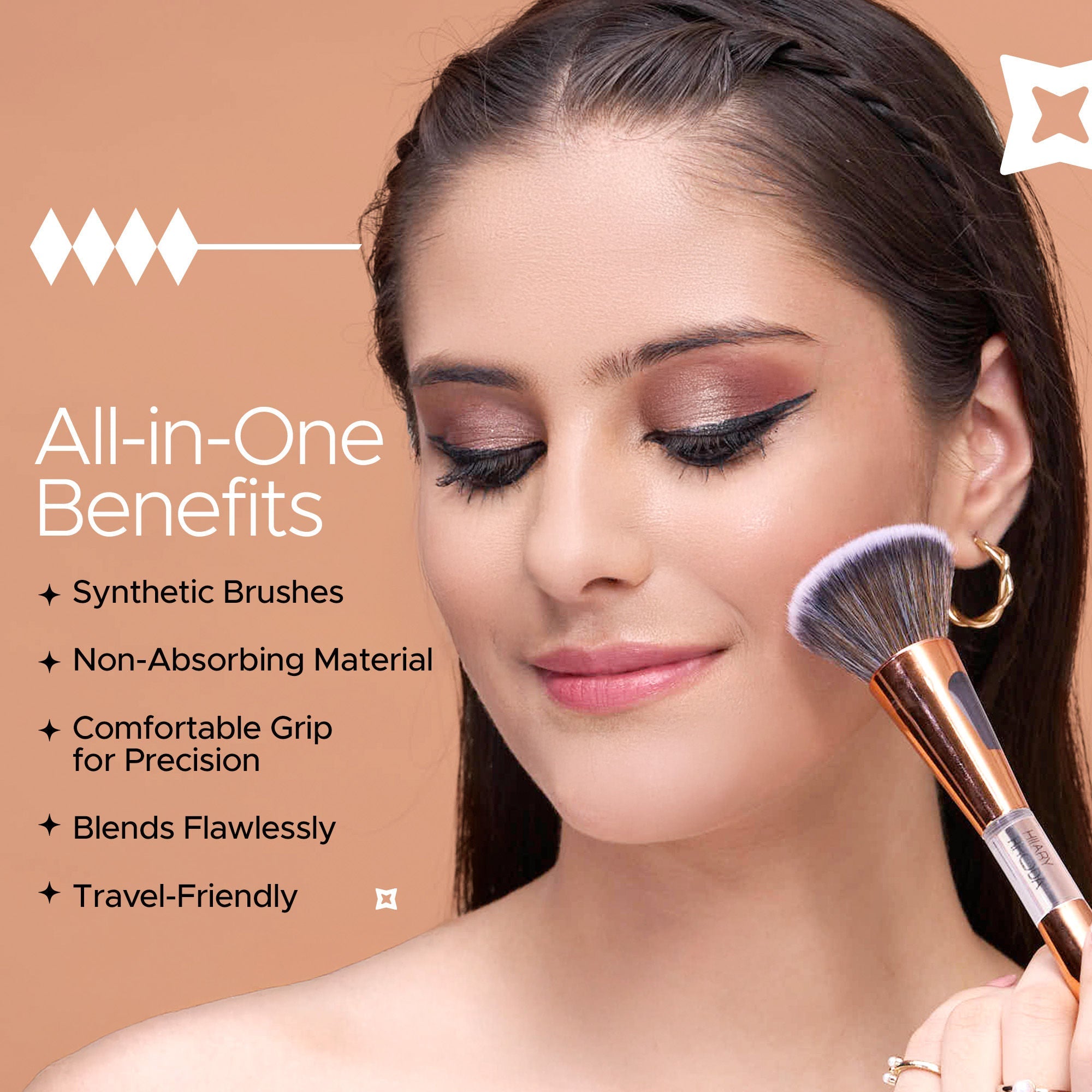 Hilary Rhoda All-Rounder 4 In 1 Brush For Makeup