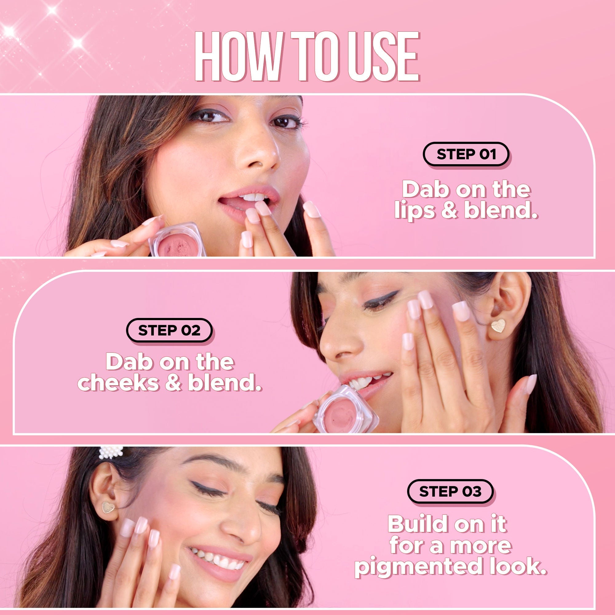 Hilary Rhoda Bloom Mousse Waterproof Lip N Cheek Tint - Pink Candy 01