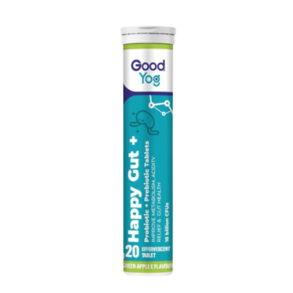 GoodYog Probiotics + Prebiotics Effervescent Tablets with No Added Sugar