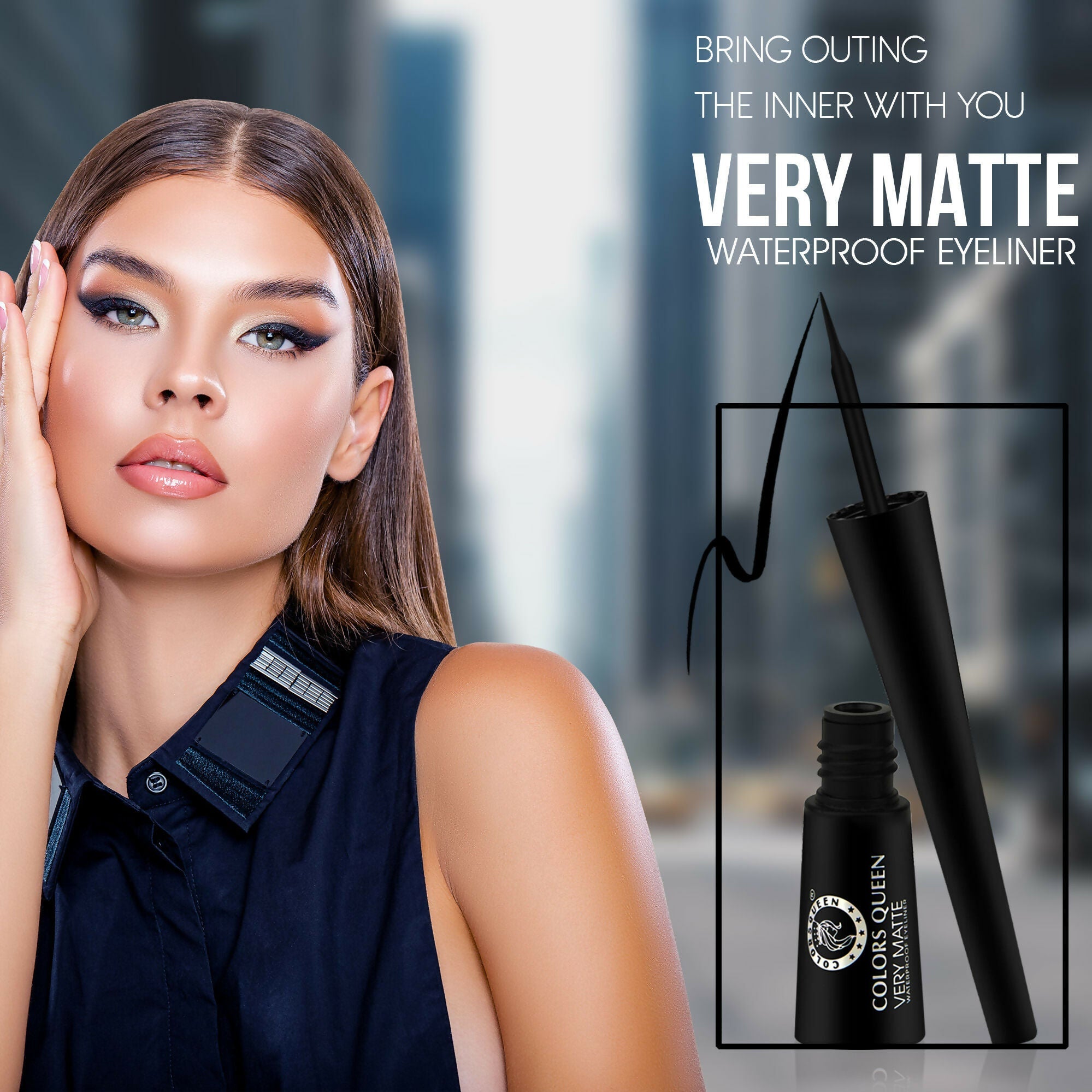 Colors Queen Very Matte Waterproof Eyeliner