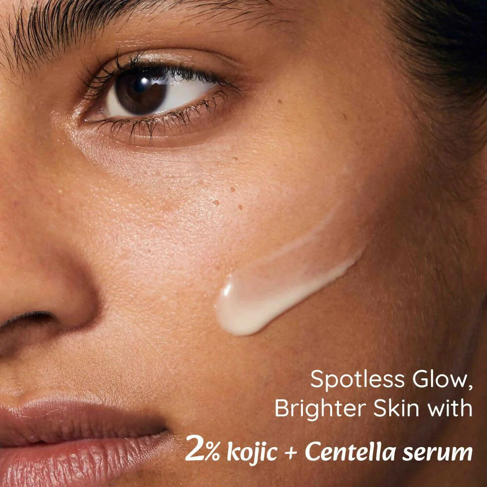 WildOak 2% Kojic + Centella Face Serum | For Hyperpigmentation Brightening Sun Damage & Melasma Care | Skin Glow & Repair Formula | Dark Spot Corrector | With Olive Squalane & Licorice Extract | 30ml