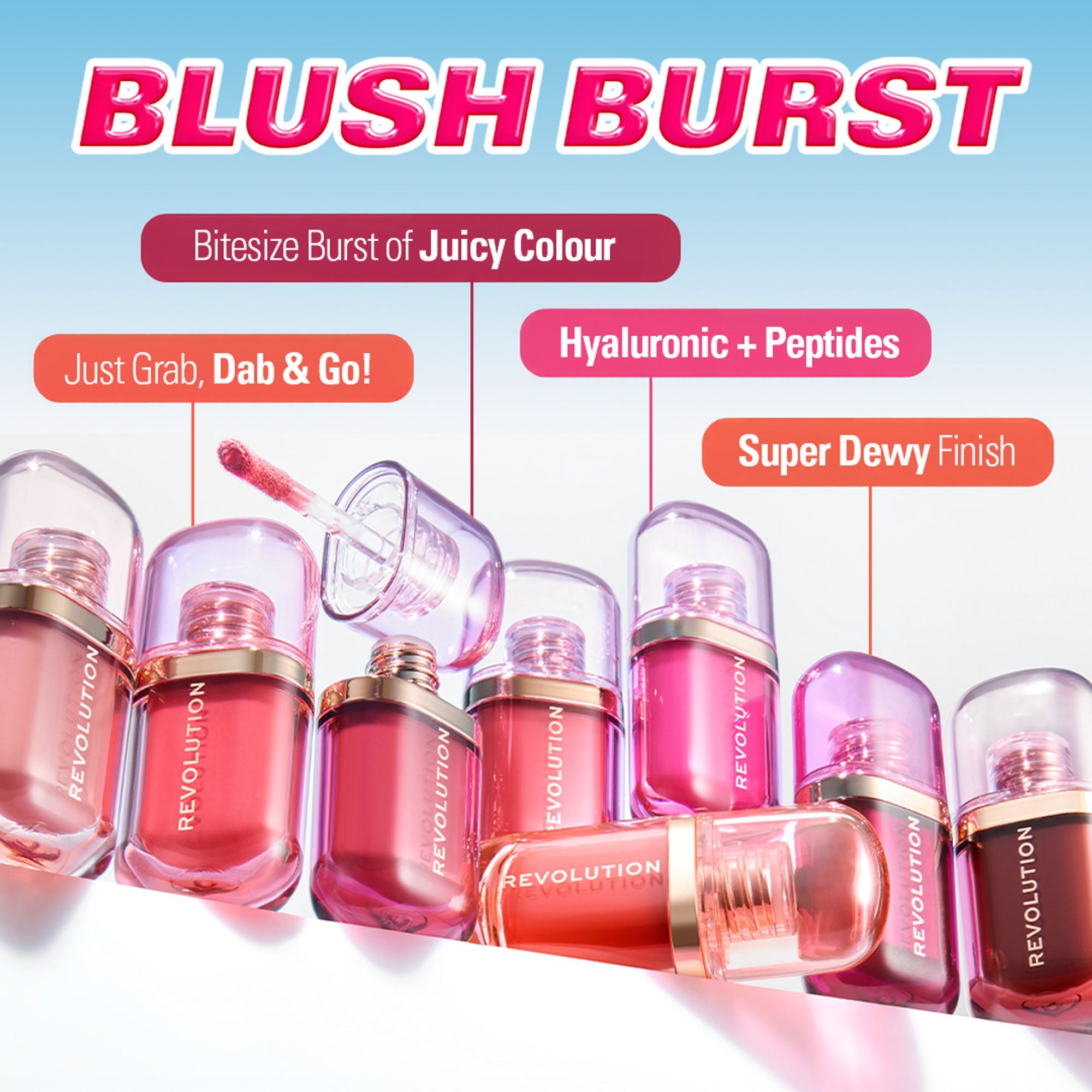 Makeup Revolution Superdewy Liquid Blush Burst - Caramel Cooler Bronze