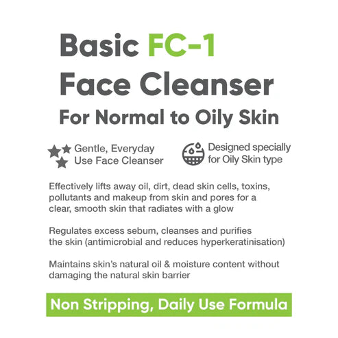 COSIQ FC-1 Basic Face Cleanser for Oily Skin