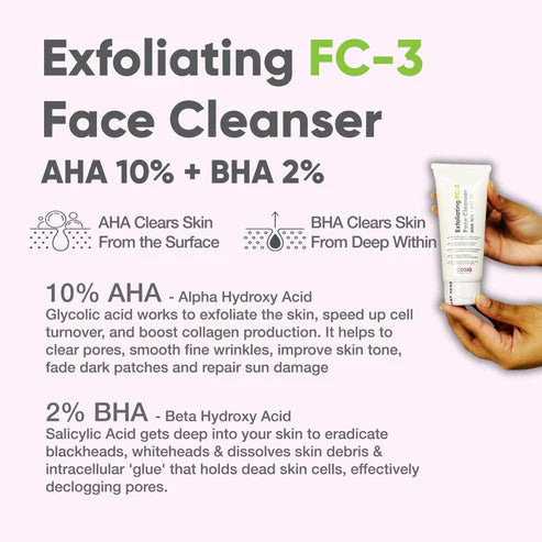 COSIQ FC-3 Exfoliating Face Cleanser