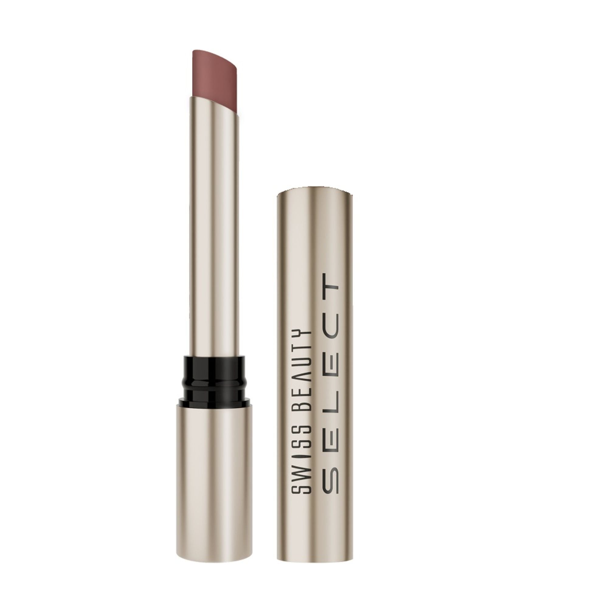 Swiss Beauty Select High On Shine Lipstick - Daring Brown