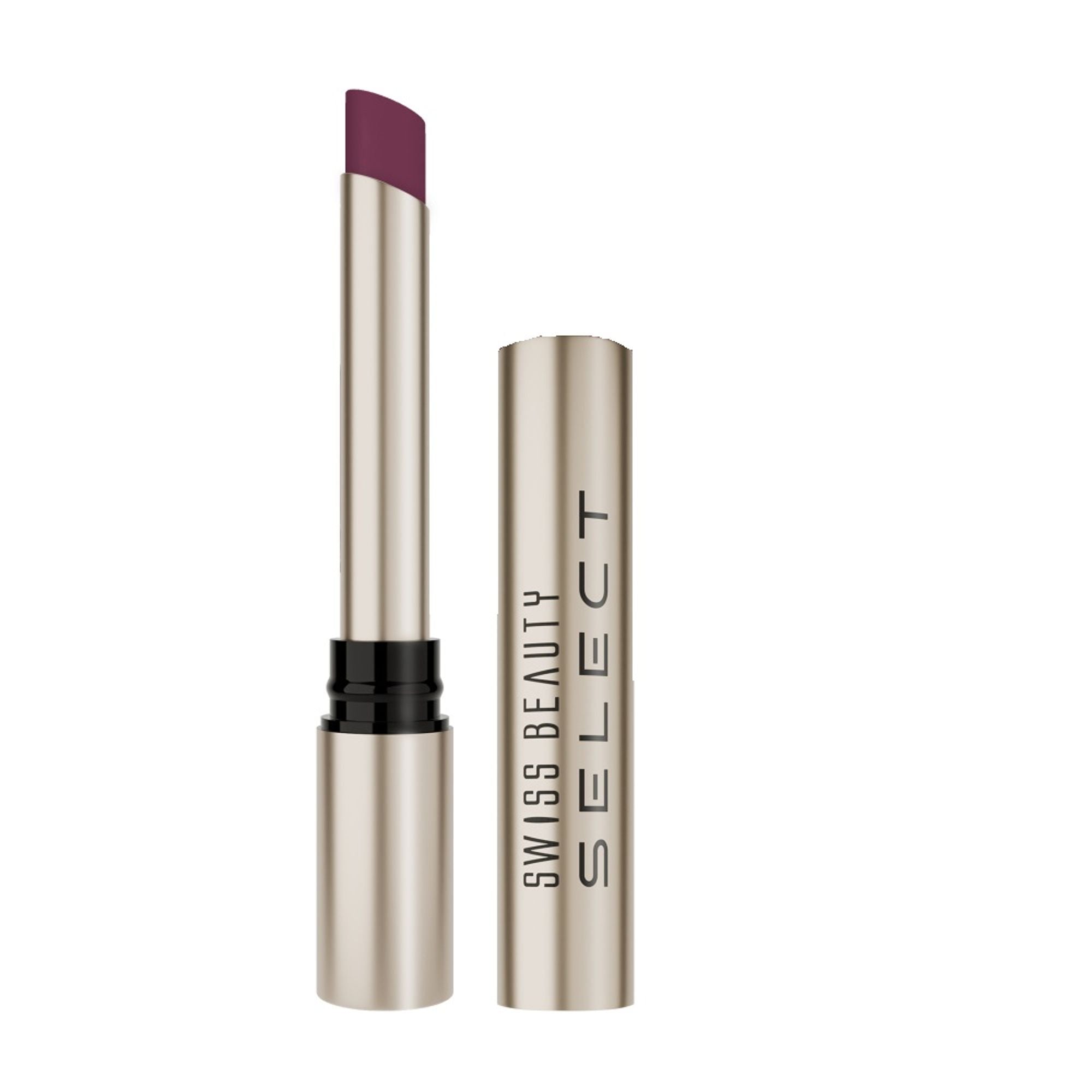 Swiss Beauty Select High On Shine Lipstick - Plush Plum
