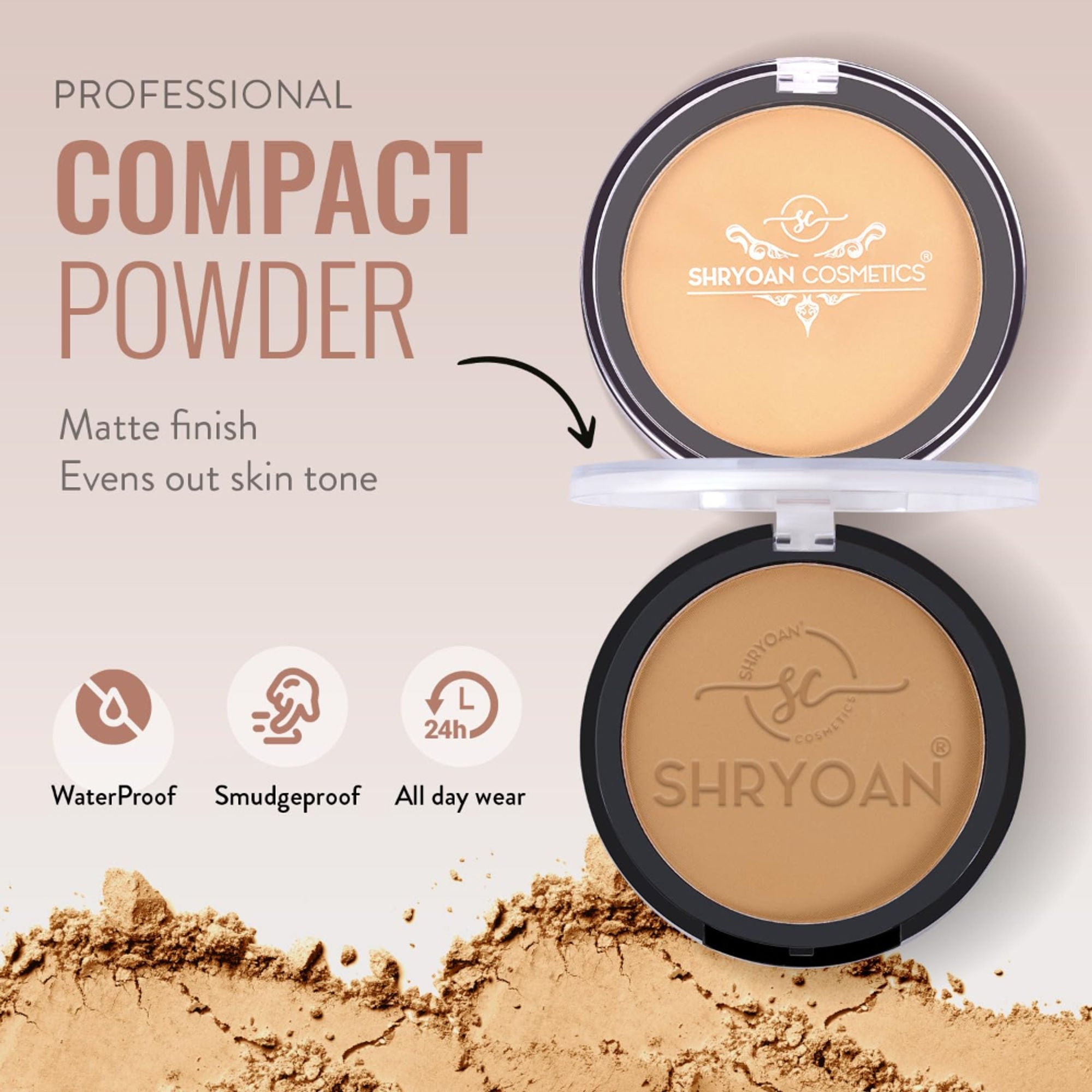 Shryoan Infinite Waterproof Compact Powder - 3