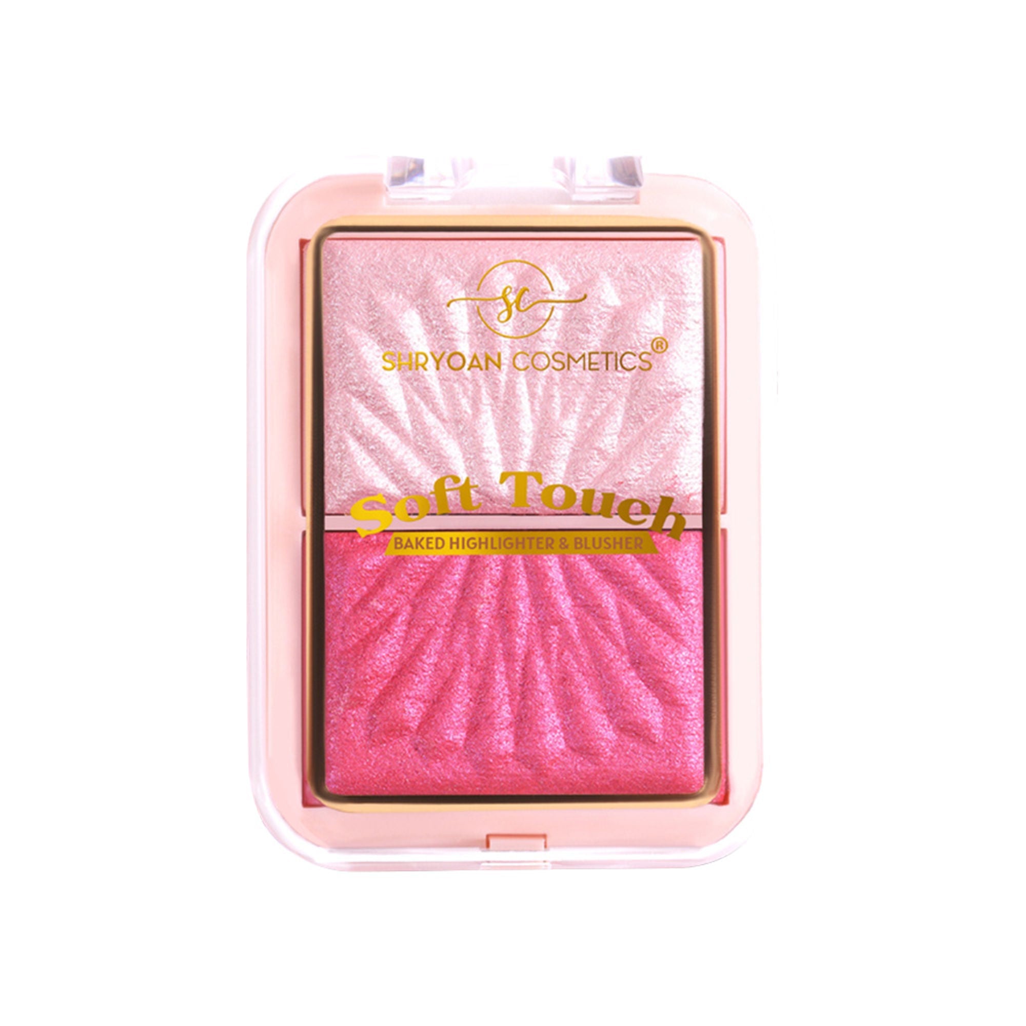 Shryoan Soft Touch Baked Shimmery Finish Highlighter & Blush Palette - 4