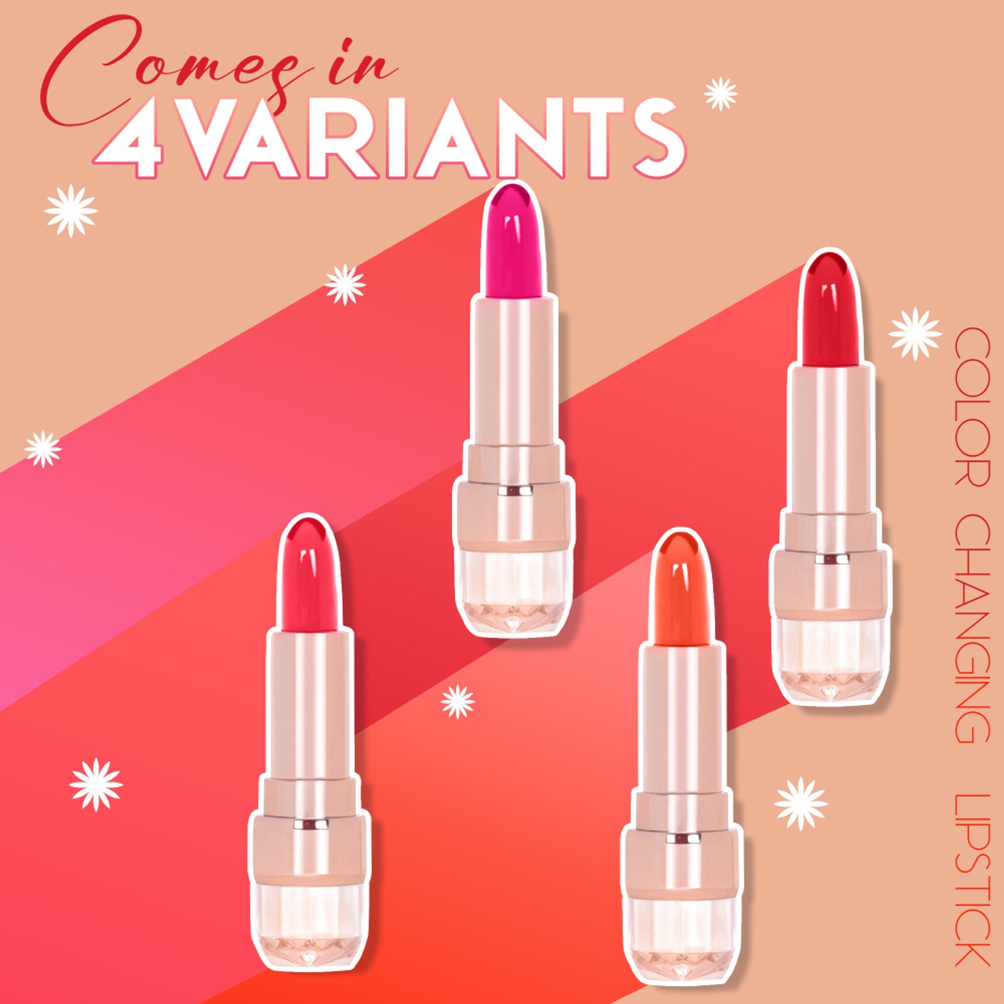 Shryoan Flirt-In Color Change Waterproof Long Lasting Bullet Lipstick - 2