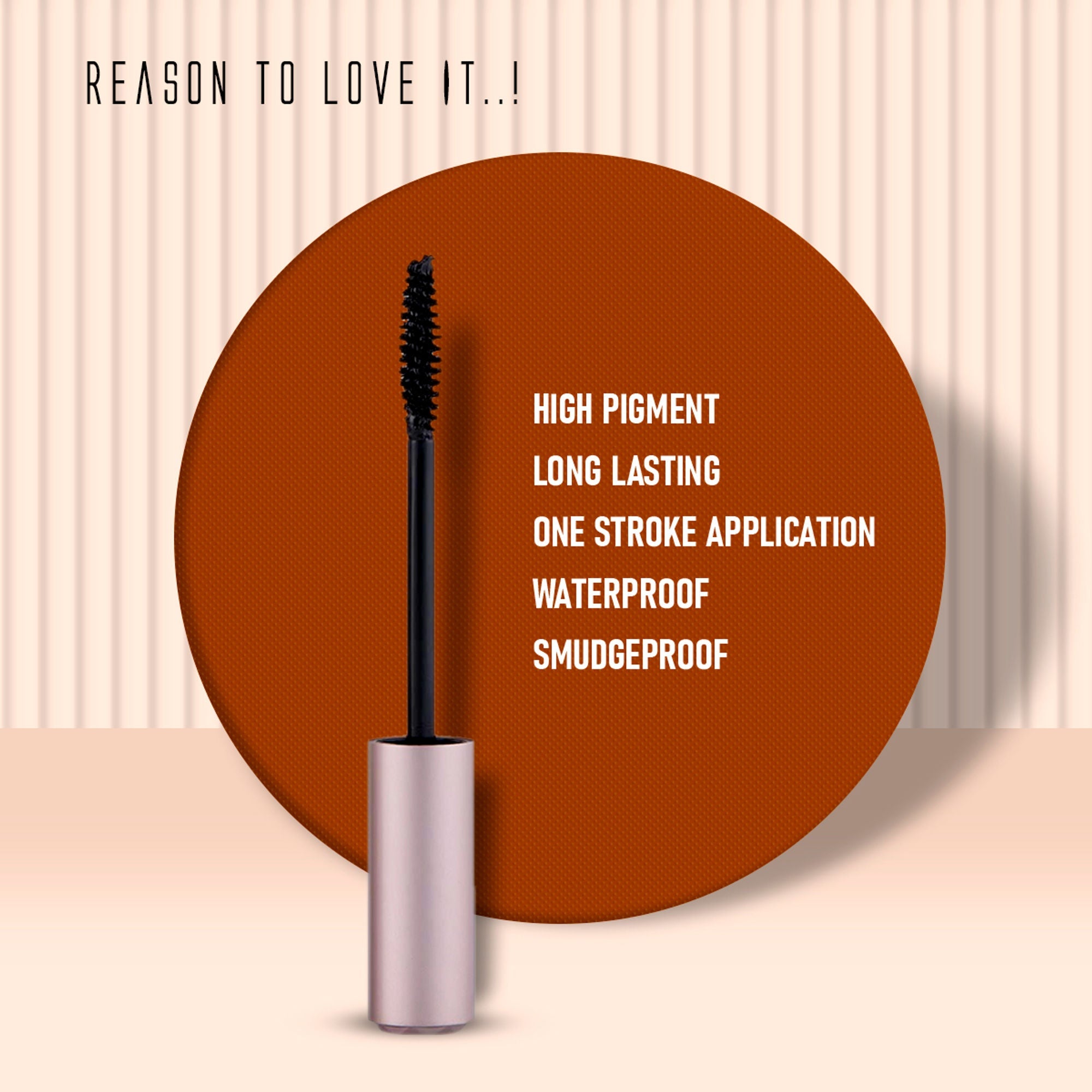 Matt Look Big Eyes Long Lasting Super Waterproof Smudge Proof Mascara - Black